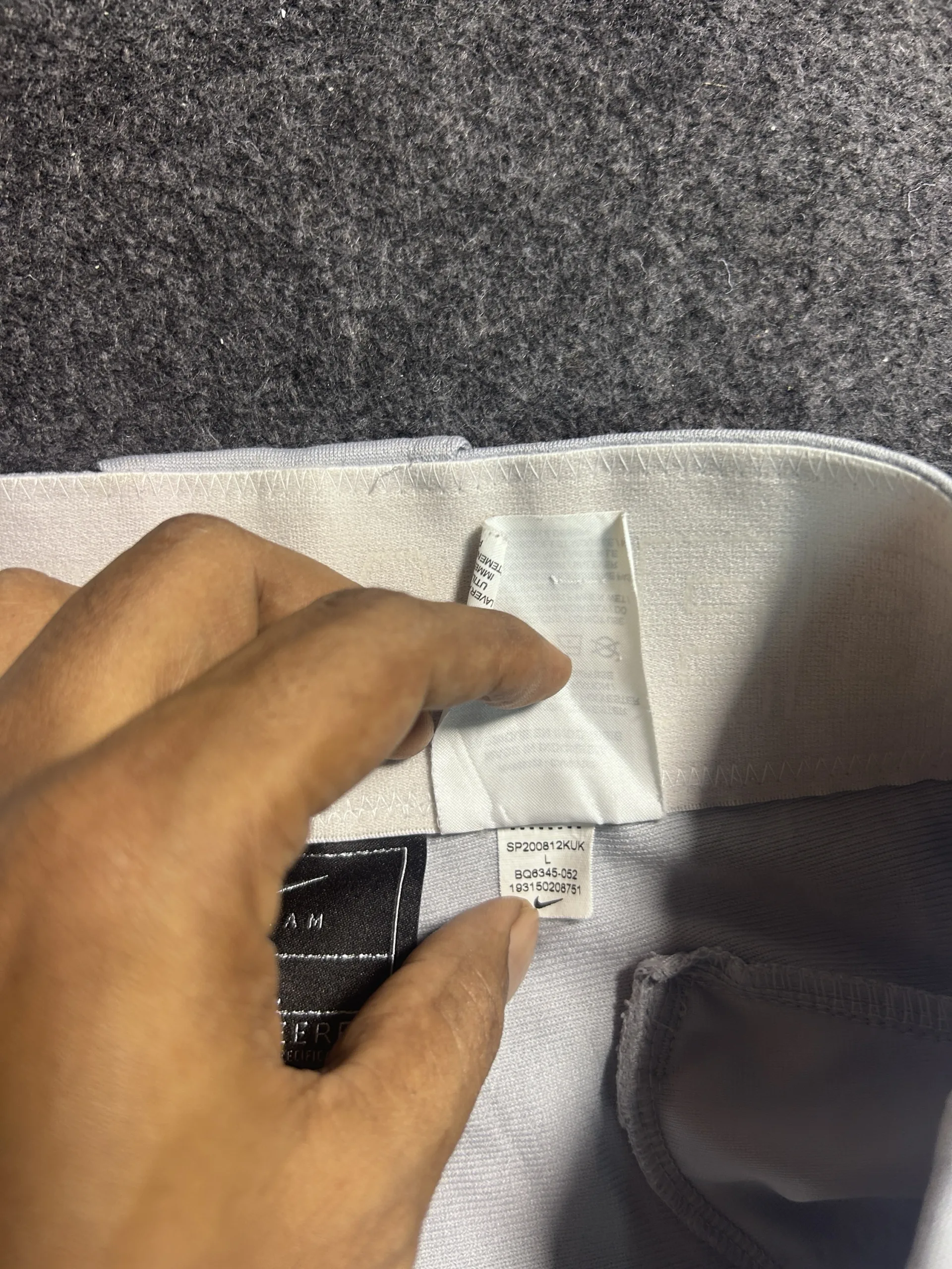 Nike Grey Pants back view