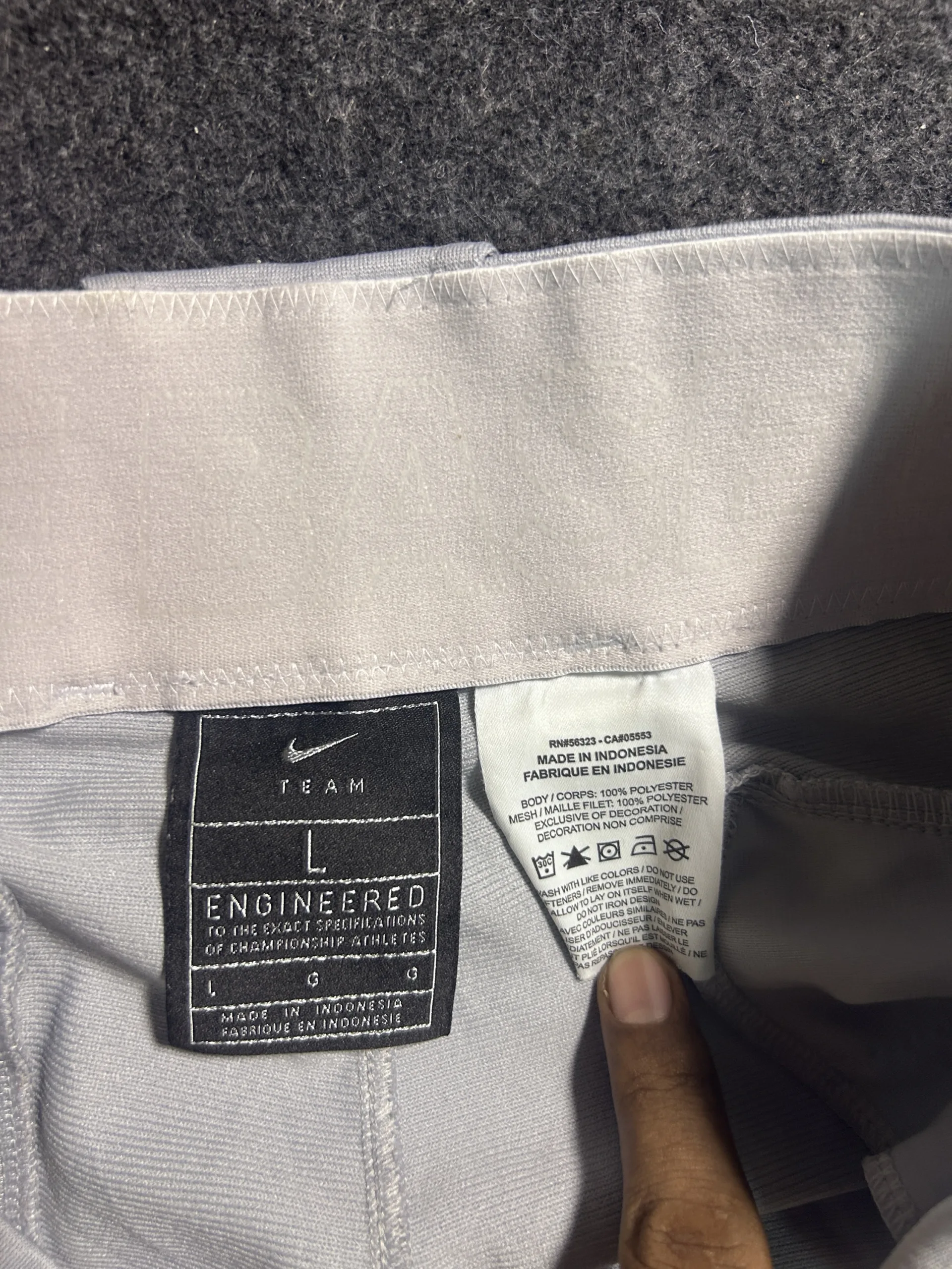 Nike Grey Pants detail view