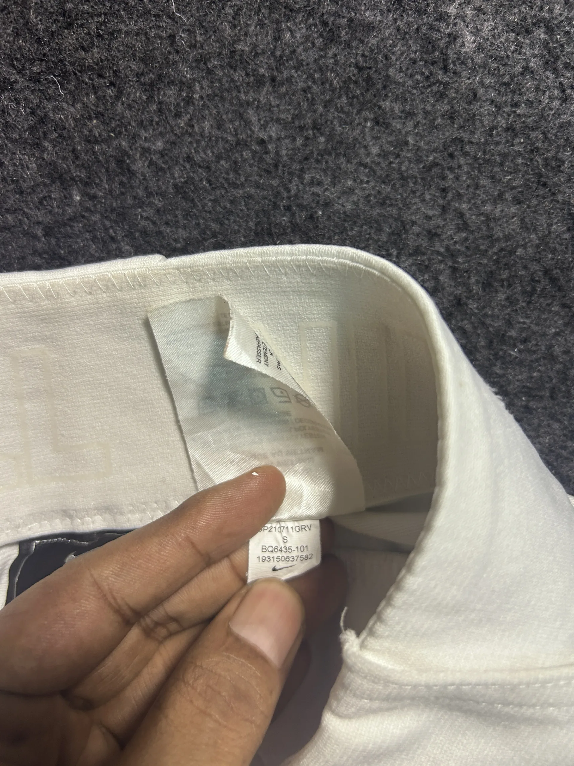 Nike White Pants back view