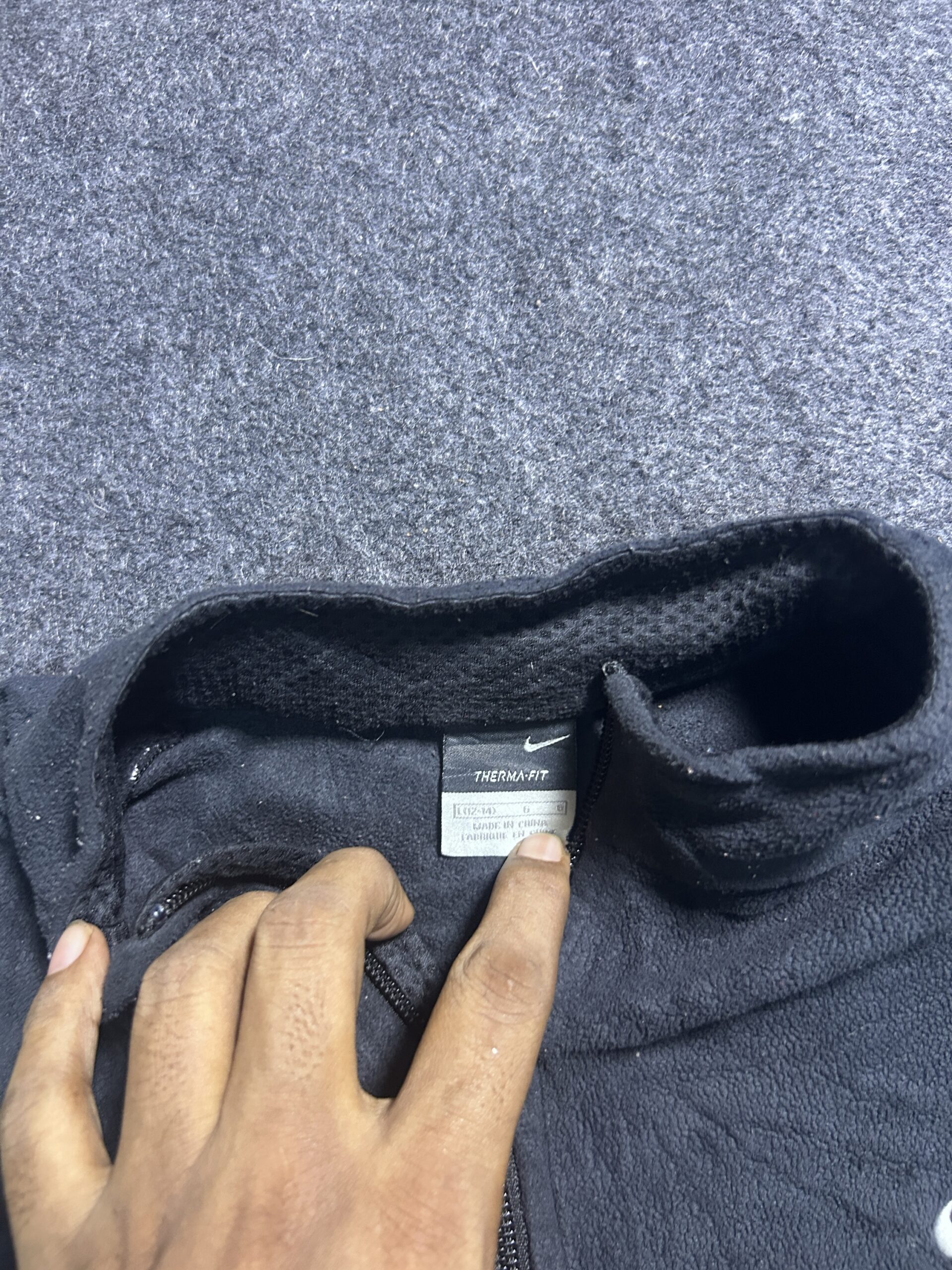 Nike Black Jacket detail view