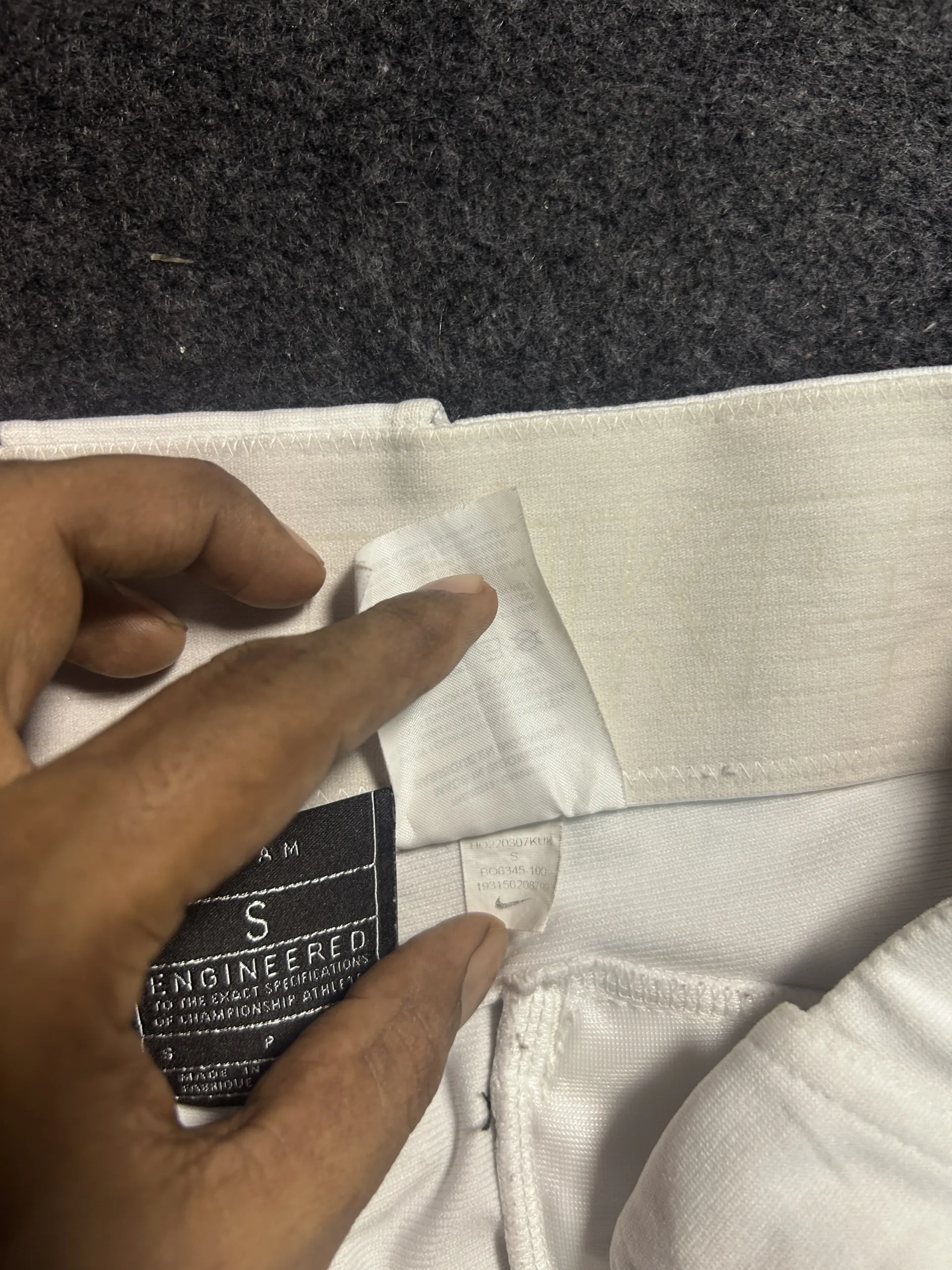 Nike White Pants back view