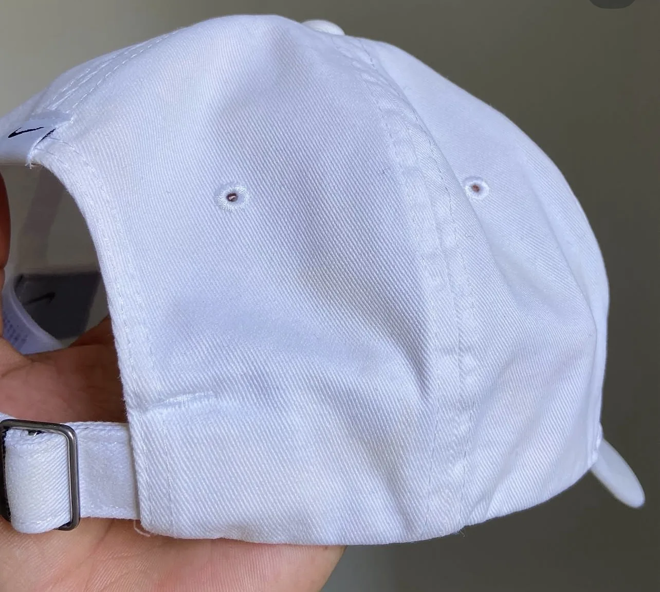 Nike White simple back view