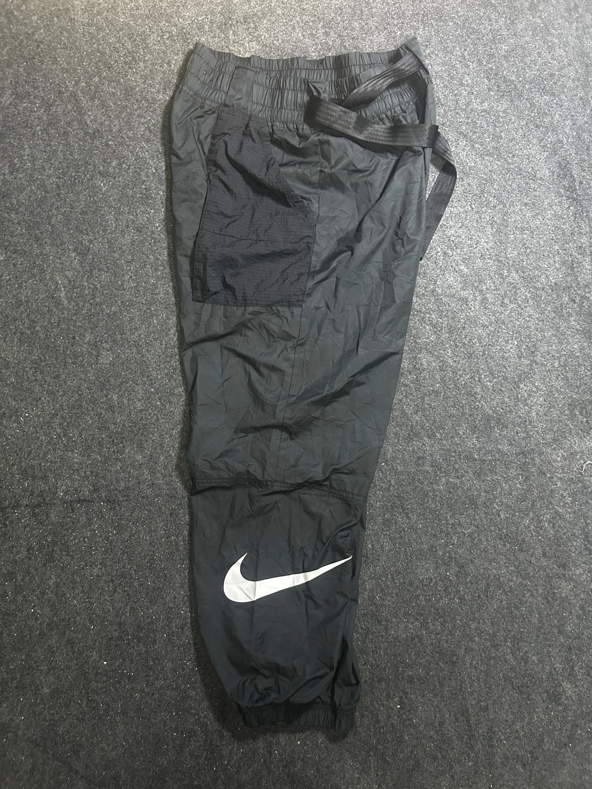 Nike Black Track Pants front view