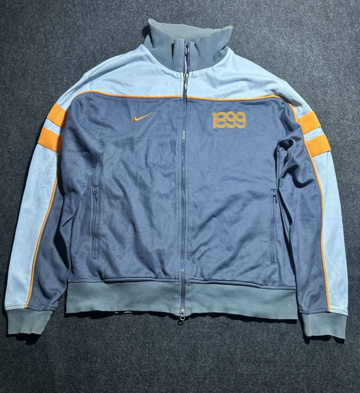 Nike Blue Track Jacket front view