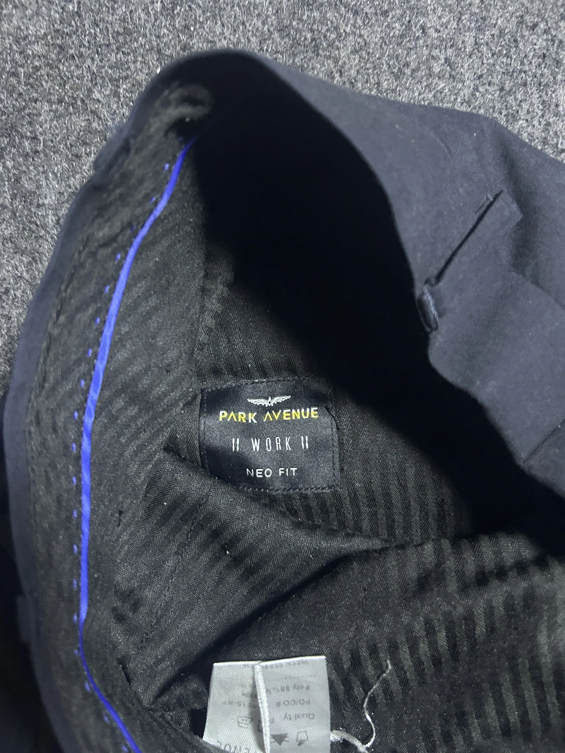 Navy Formal Trousers detail view
