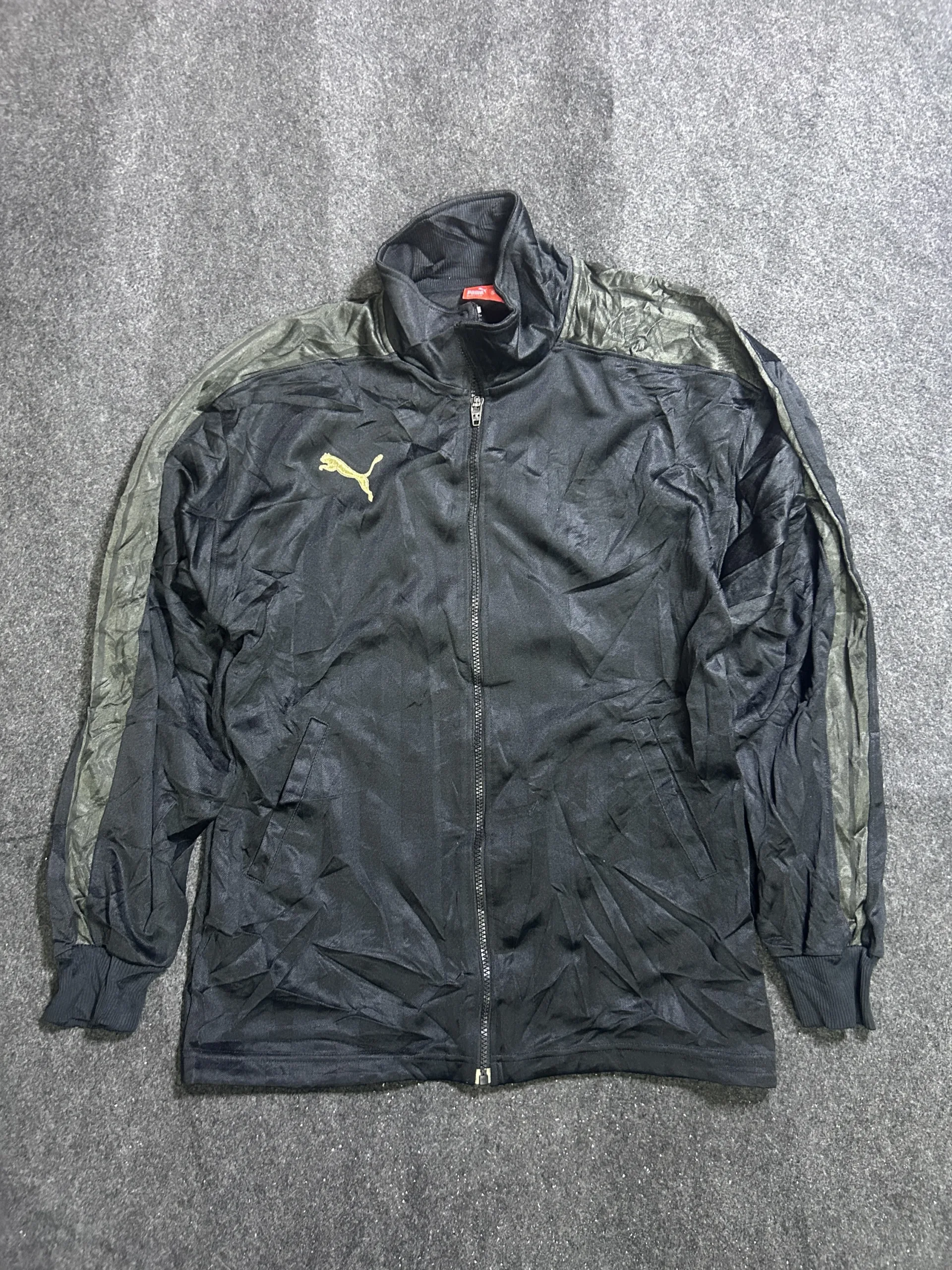 Puma Black Track Jacket front view