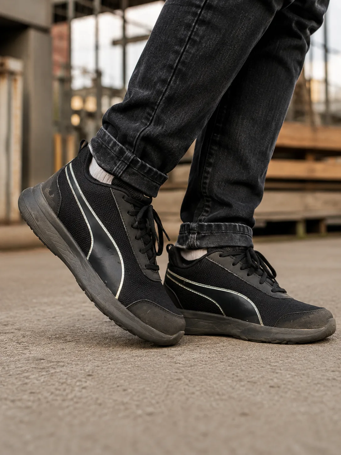 Puma Black simple front view