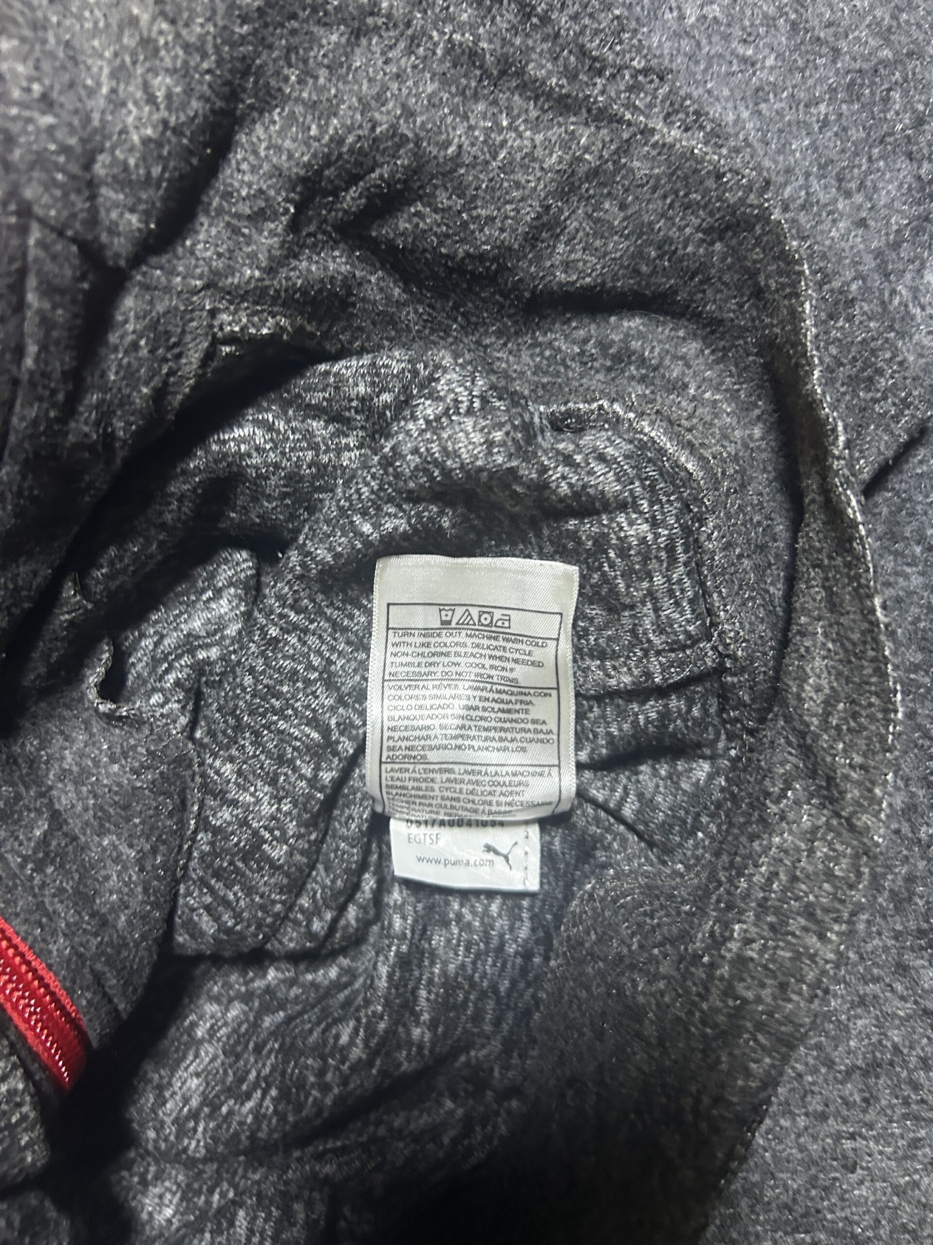 Puma Grey Jacket back view