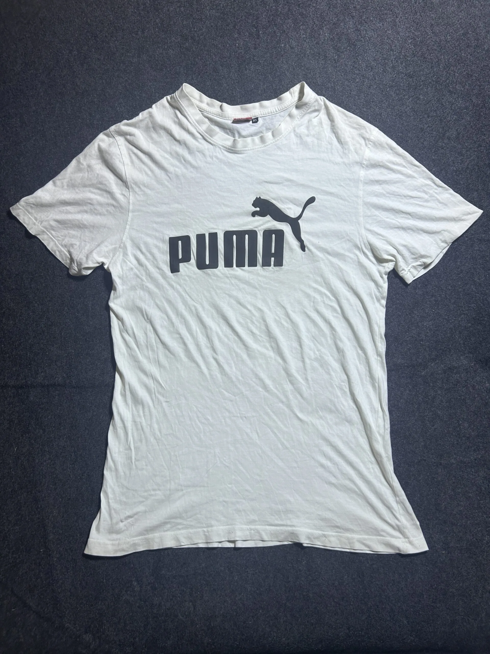 Puma White T-Shirt front view