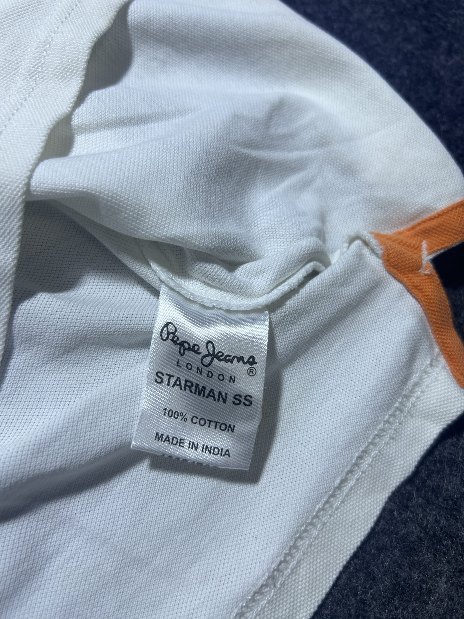 White Jeans back view