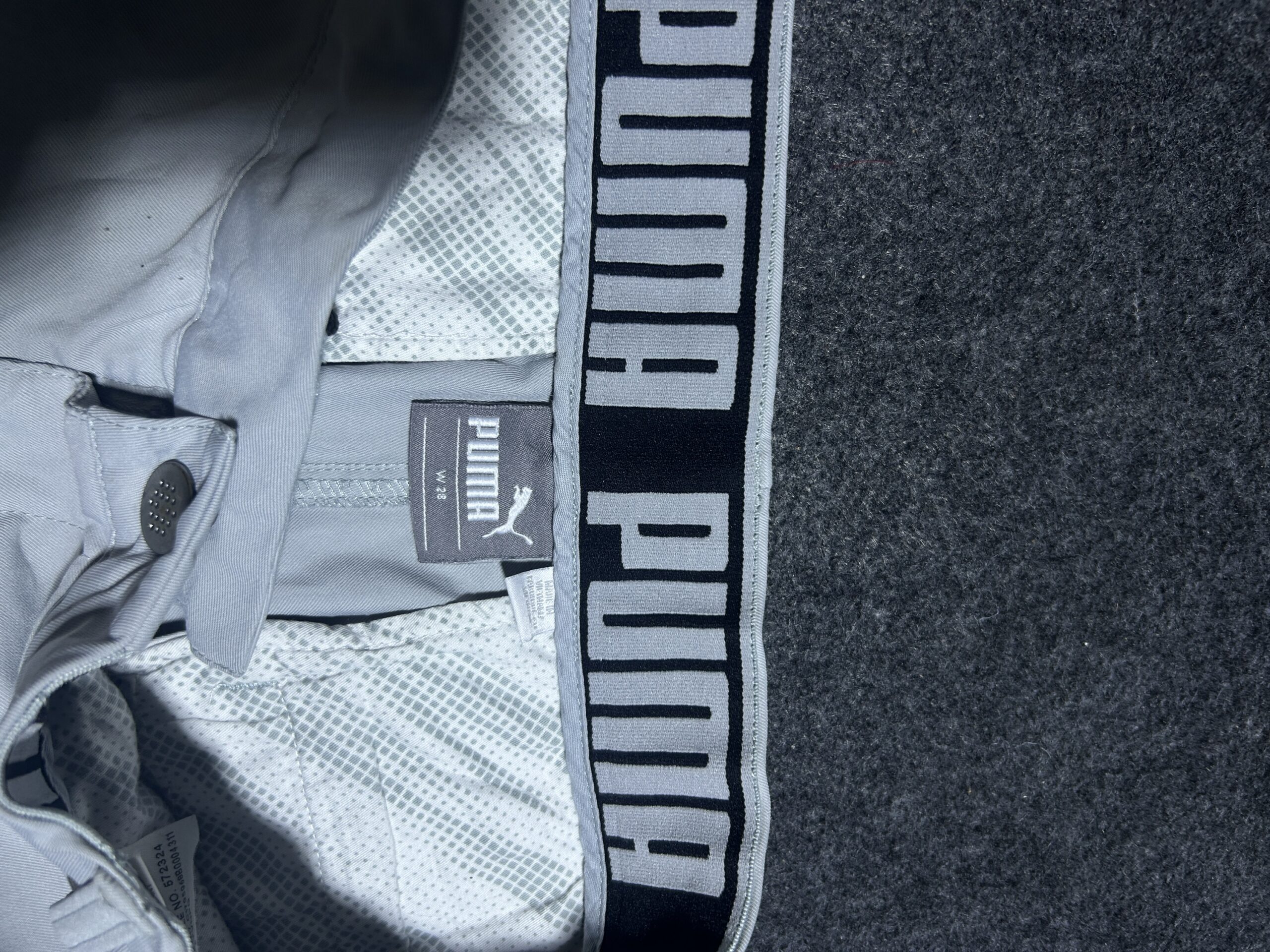 Puma Grey Shorts detail view