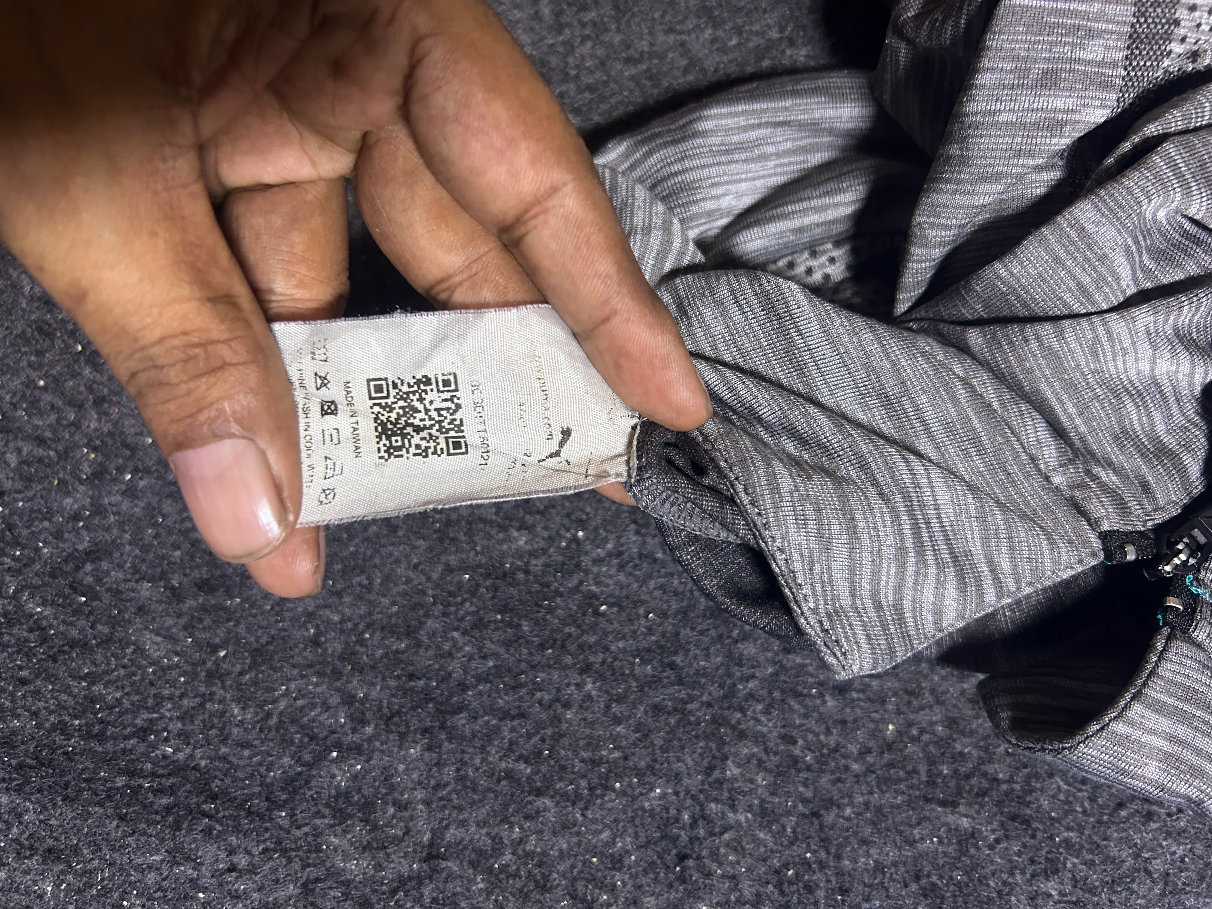 Puma Grey Polo Shirt detail view