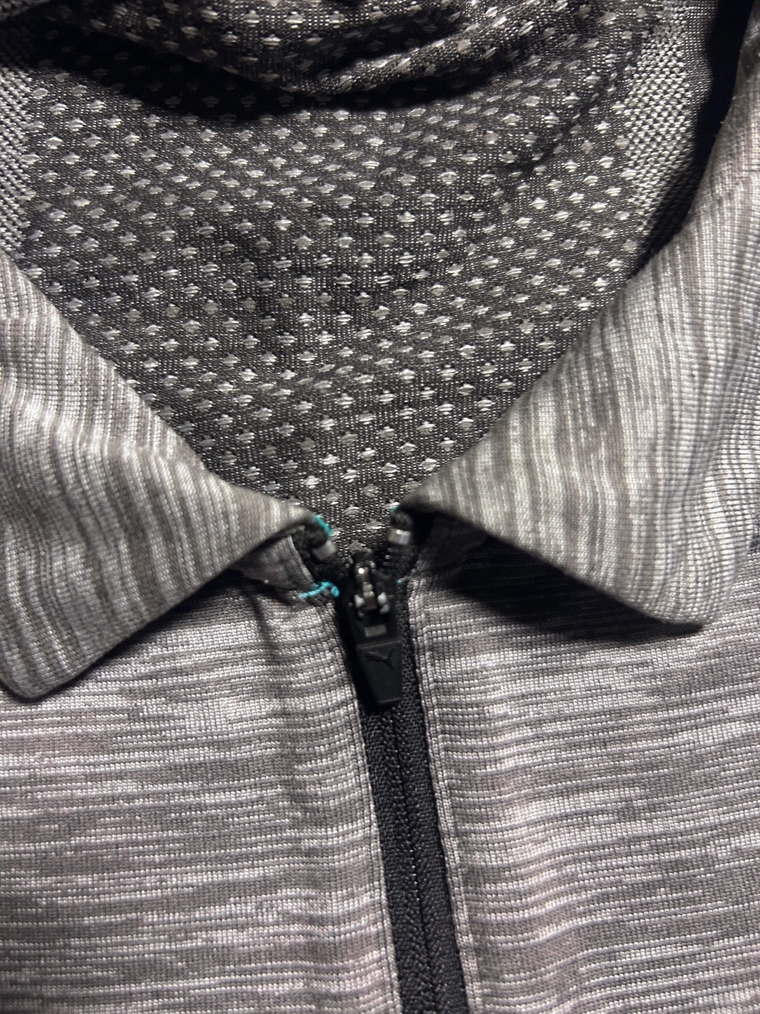 Puma Grey Polo Shirt back view