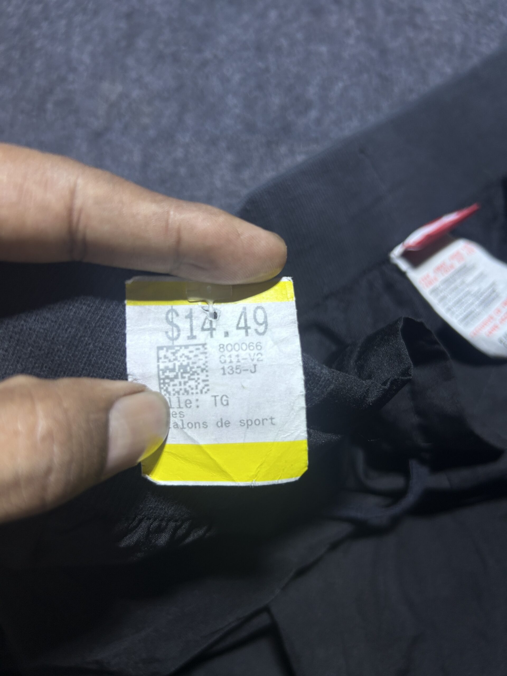 Puma Black Pants back view