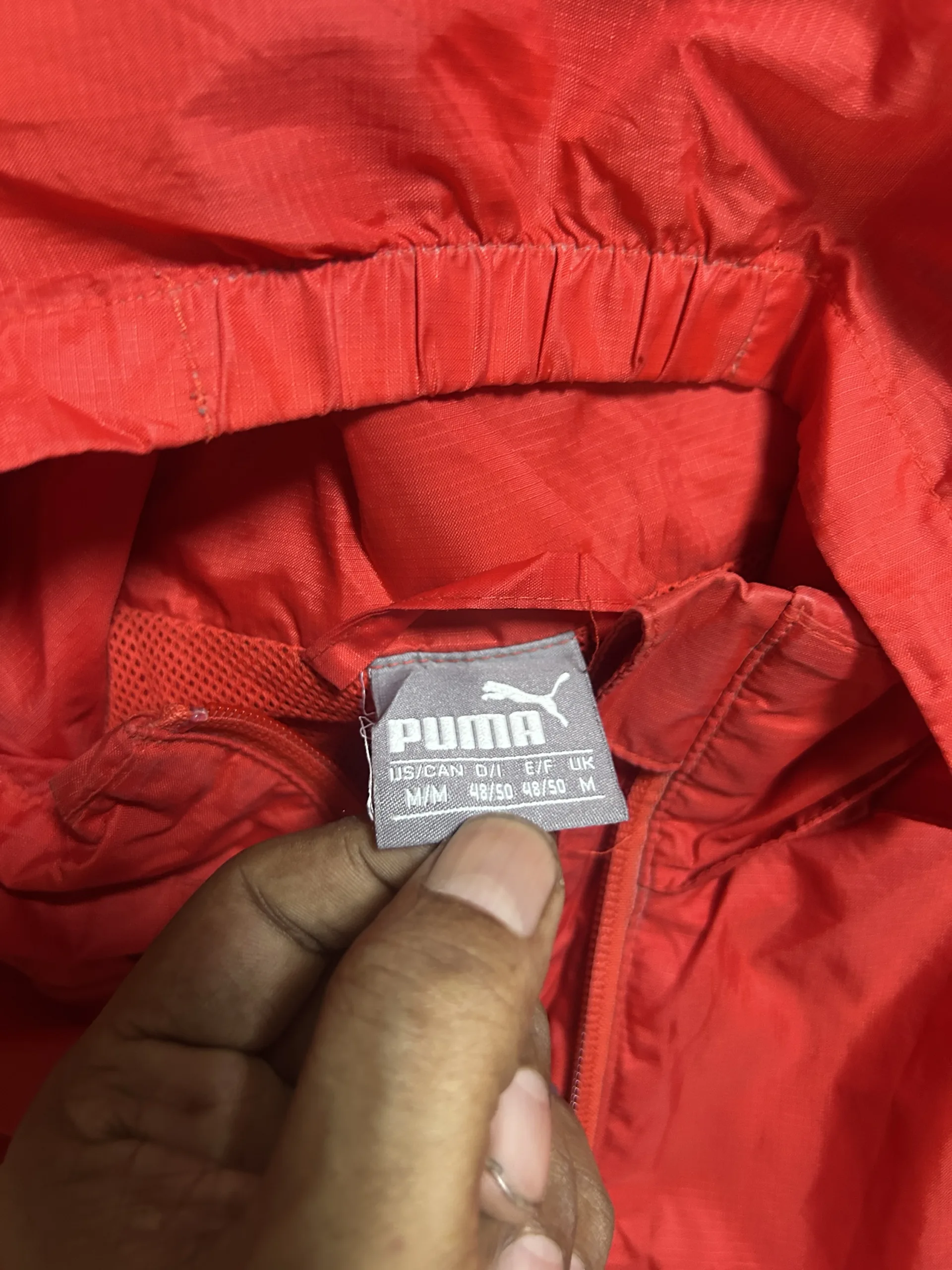 Puma Red Jacket back view