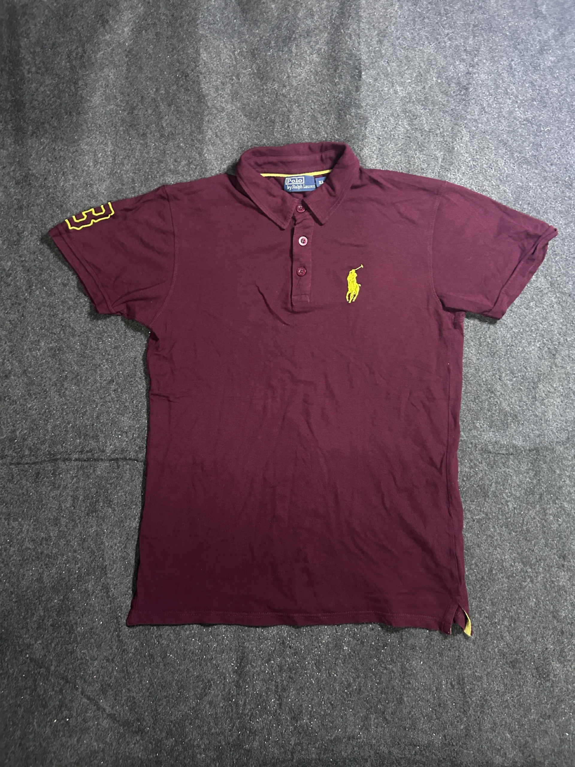 Ralph Lauren Maroon Polo Shirt front view