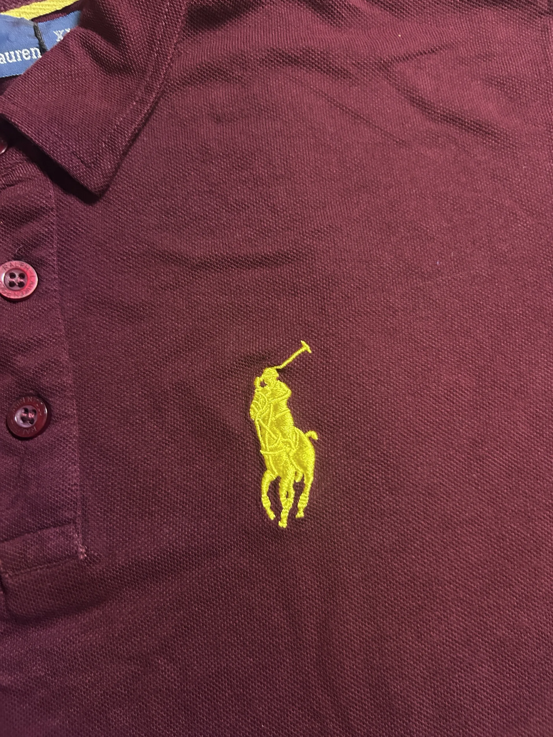 Ralph Lauren Maroon Polo Shirt alternate view