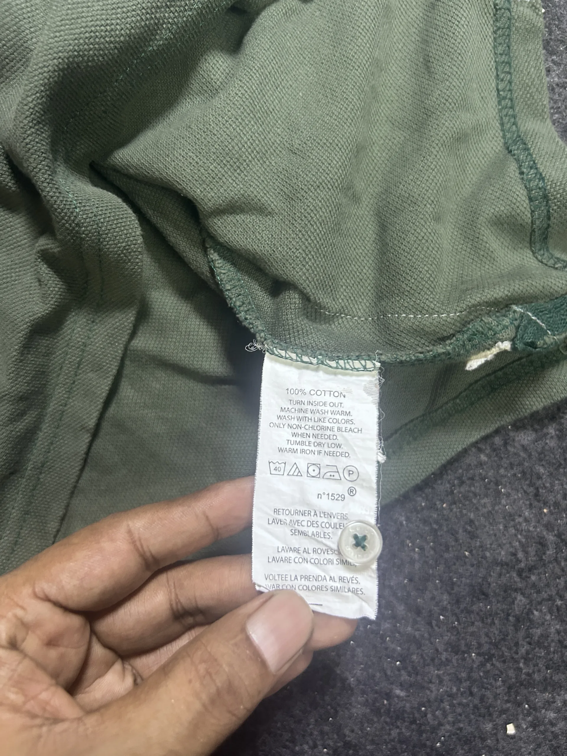 Ralph Lauren Green T-Shirt detail view