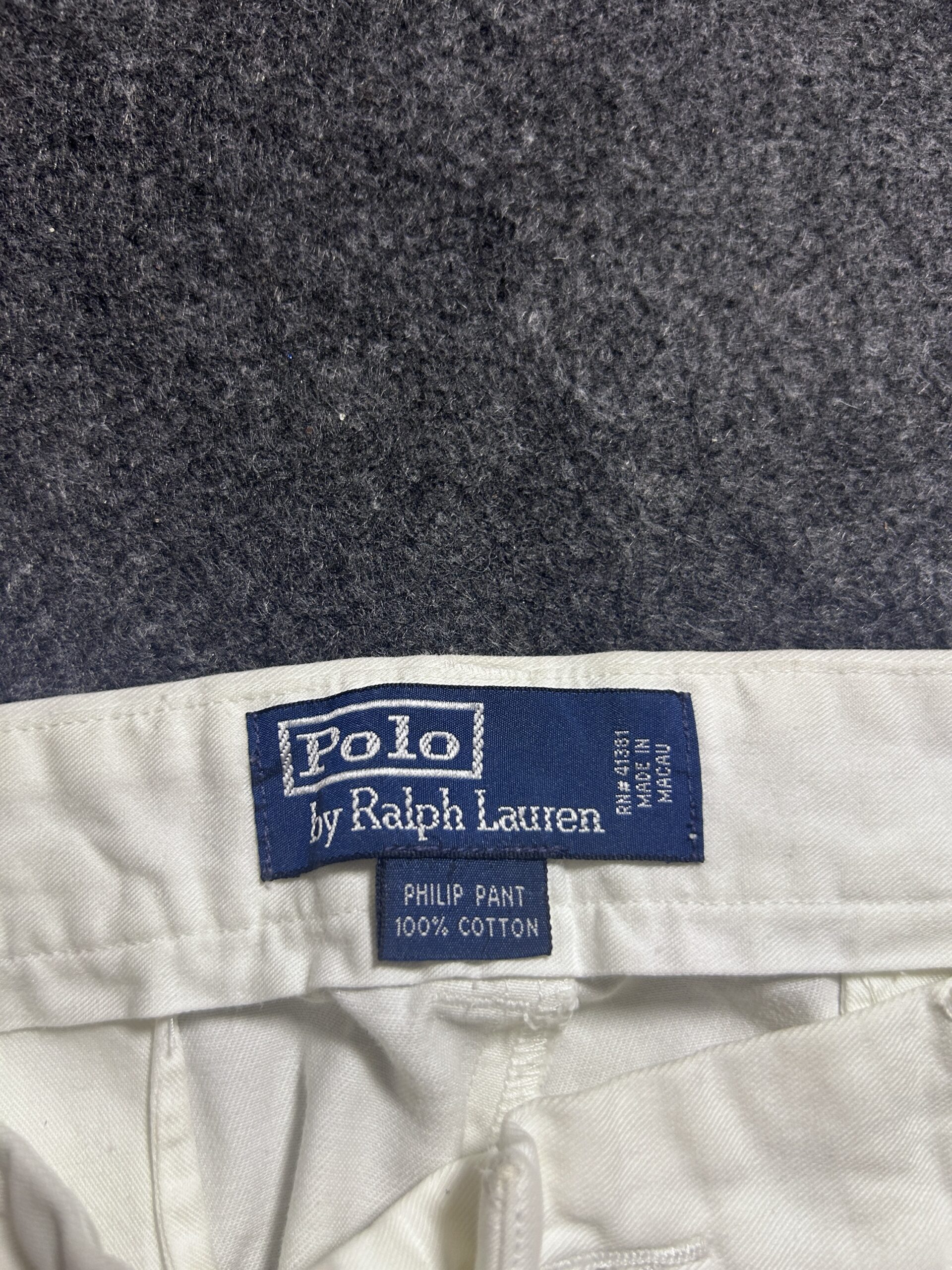 Ralph Lauren White Chinos back view