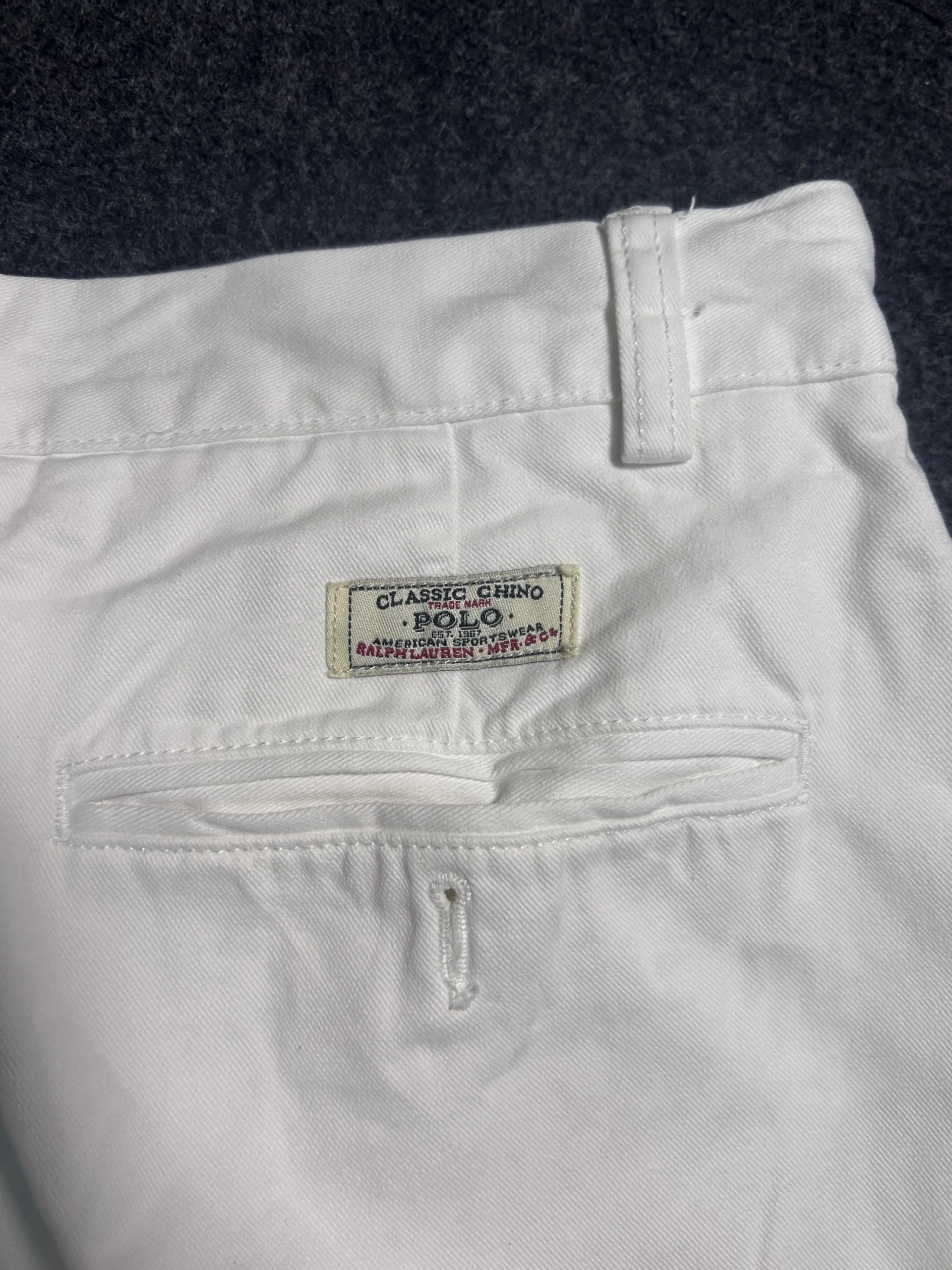 Ralph Lauren White Chinos back view