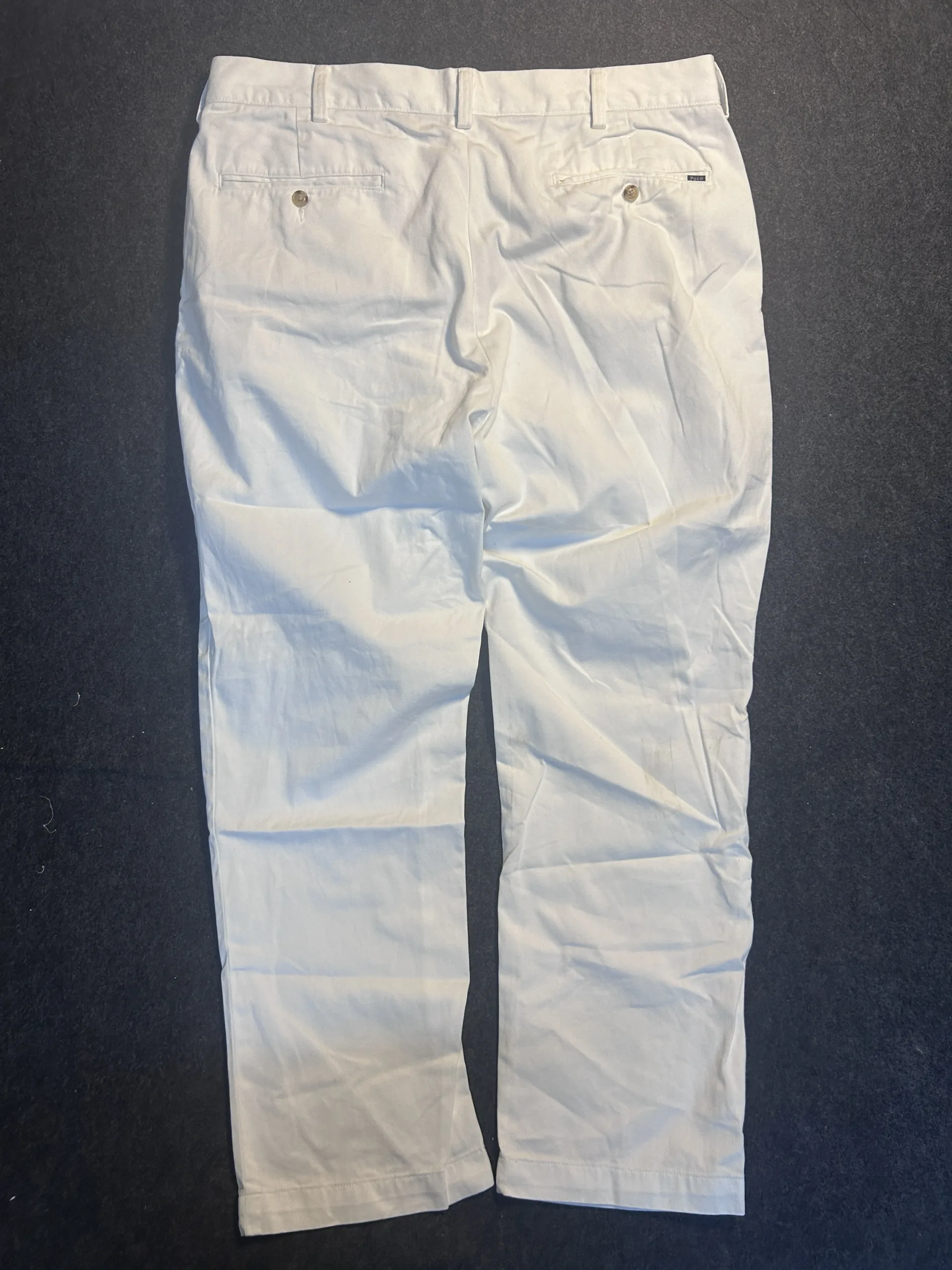 Ralph Lauren White Trousers detail view
