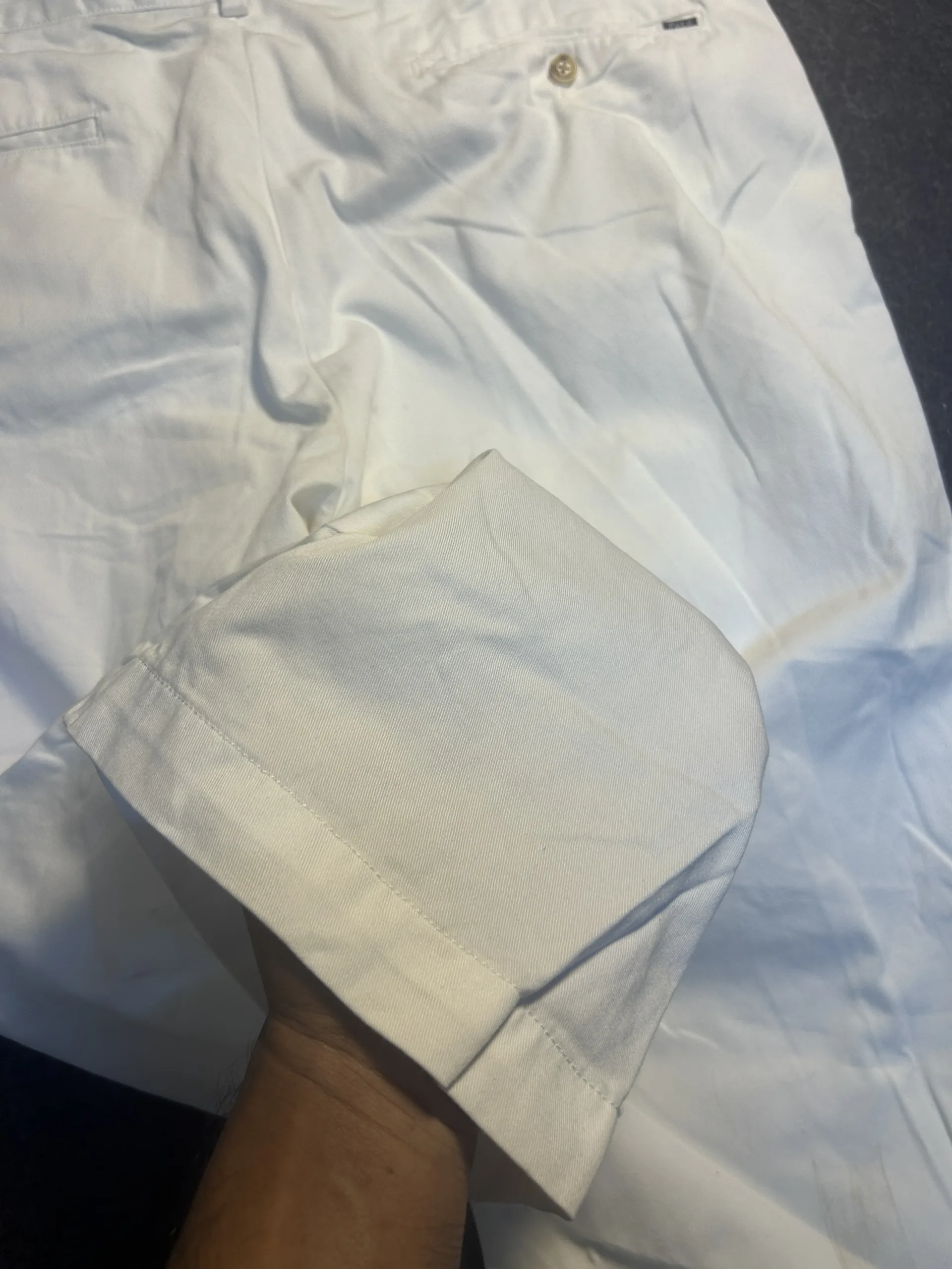 Ralph Lauren White Trousers back view
