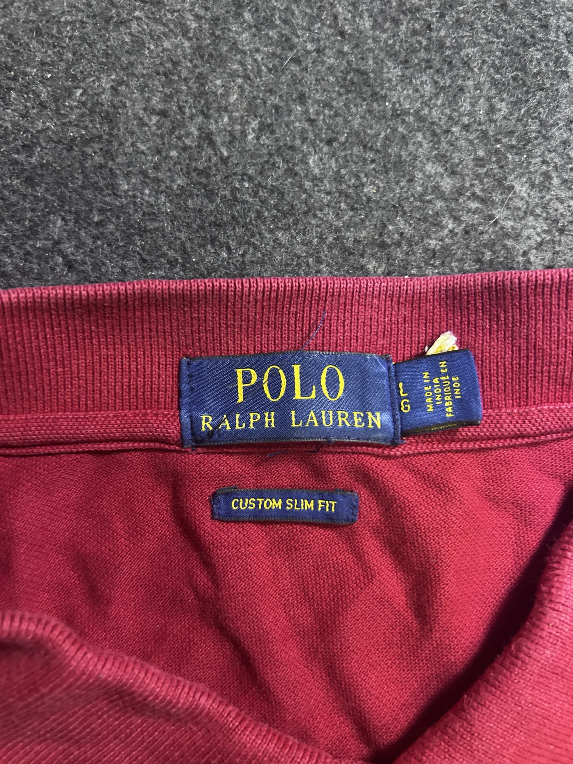 Ralph Lauren Red T-Shirt detail view