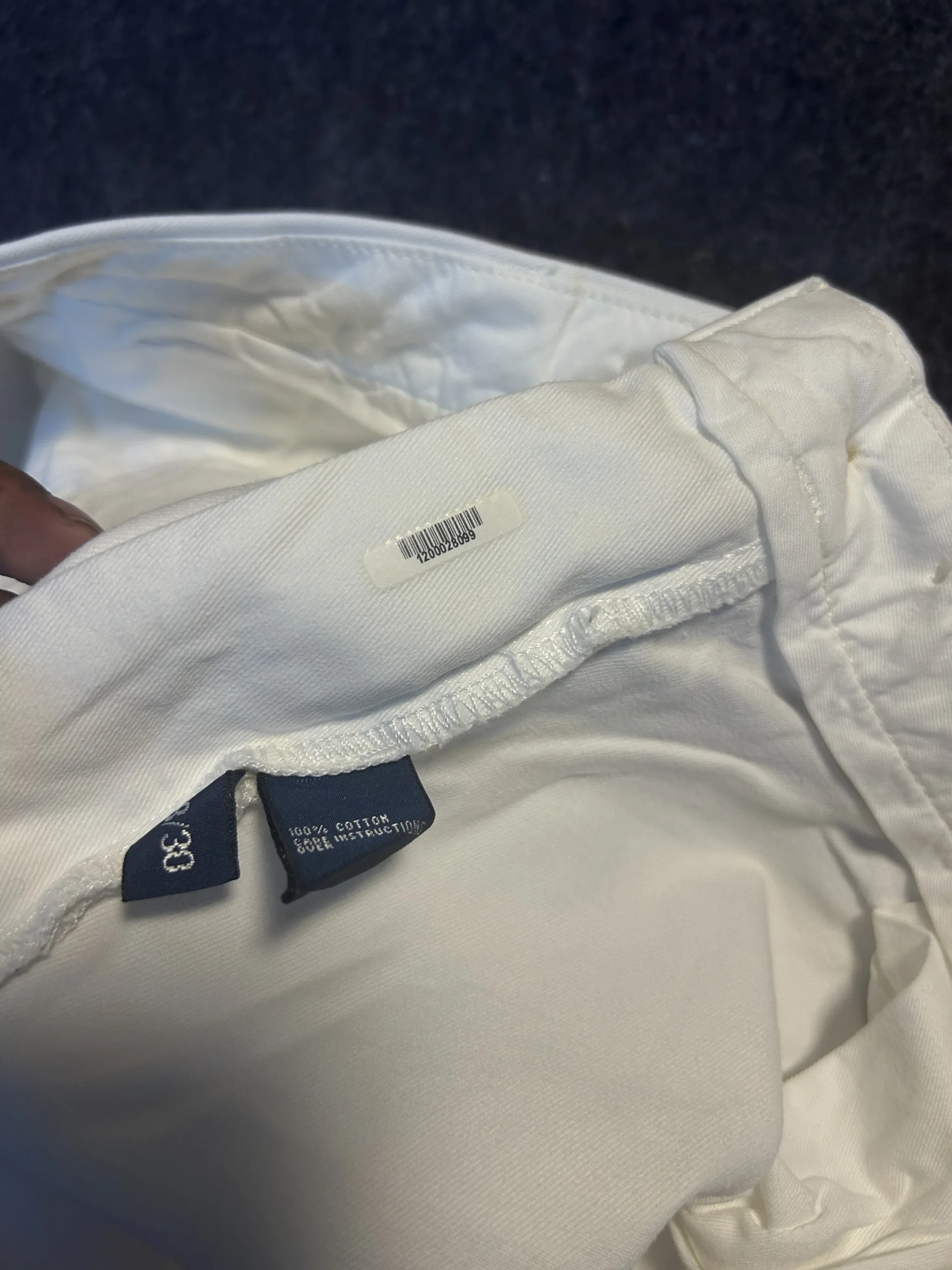 Ralph Lauren White Trousers back view