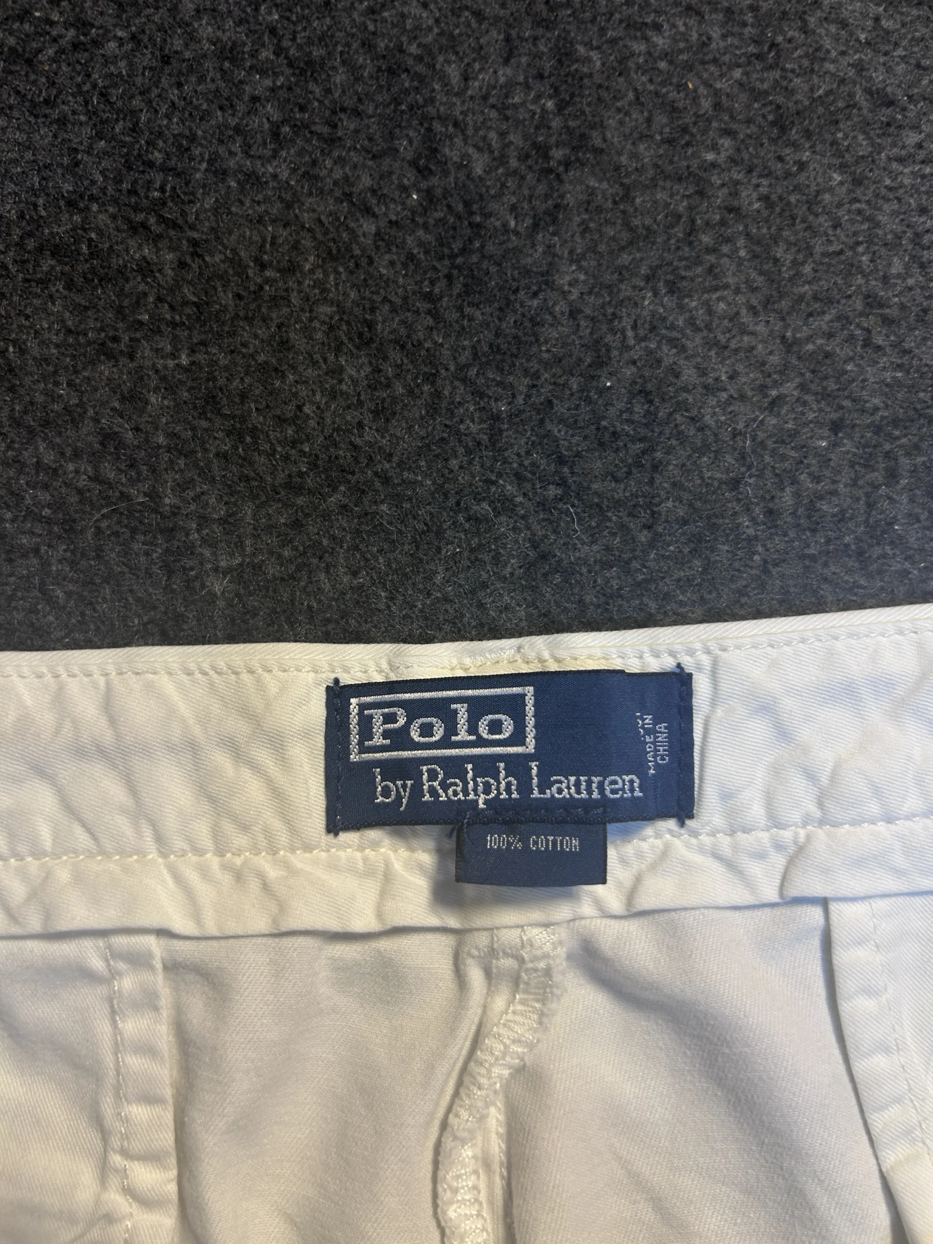 Ralph Lauren White Trousers detail view