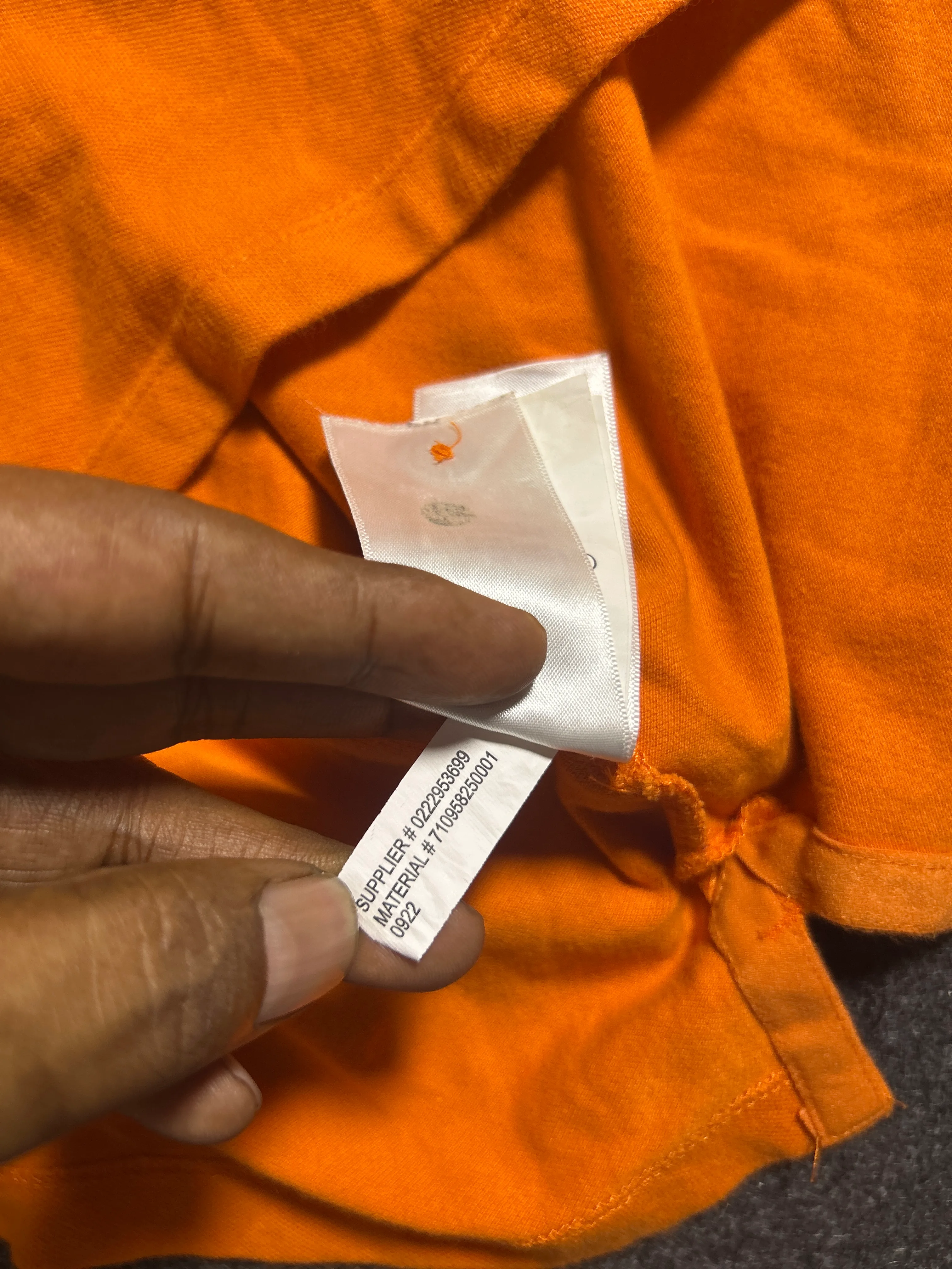 Ralph Lauren Orange Polo Shirt back view