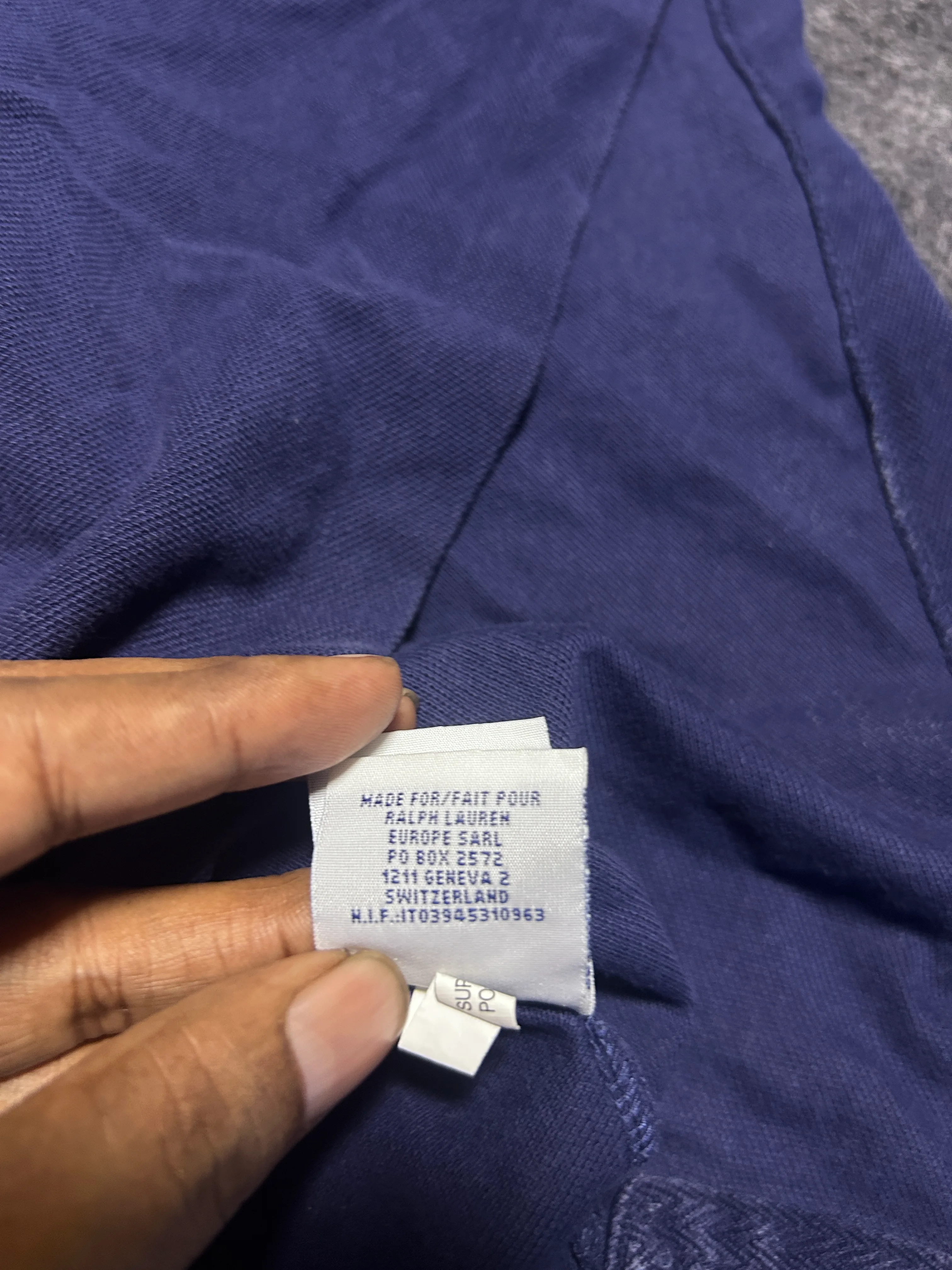 Ralph Lauren Navy Polo Shirt alternate view