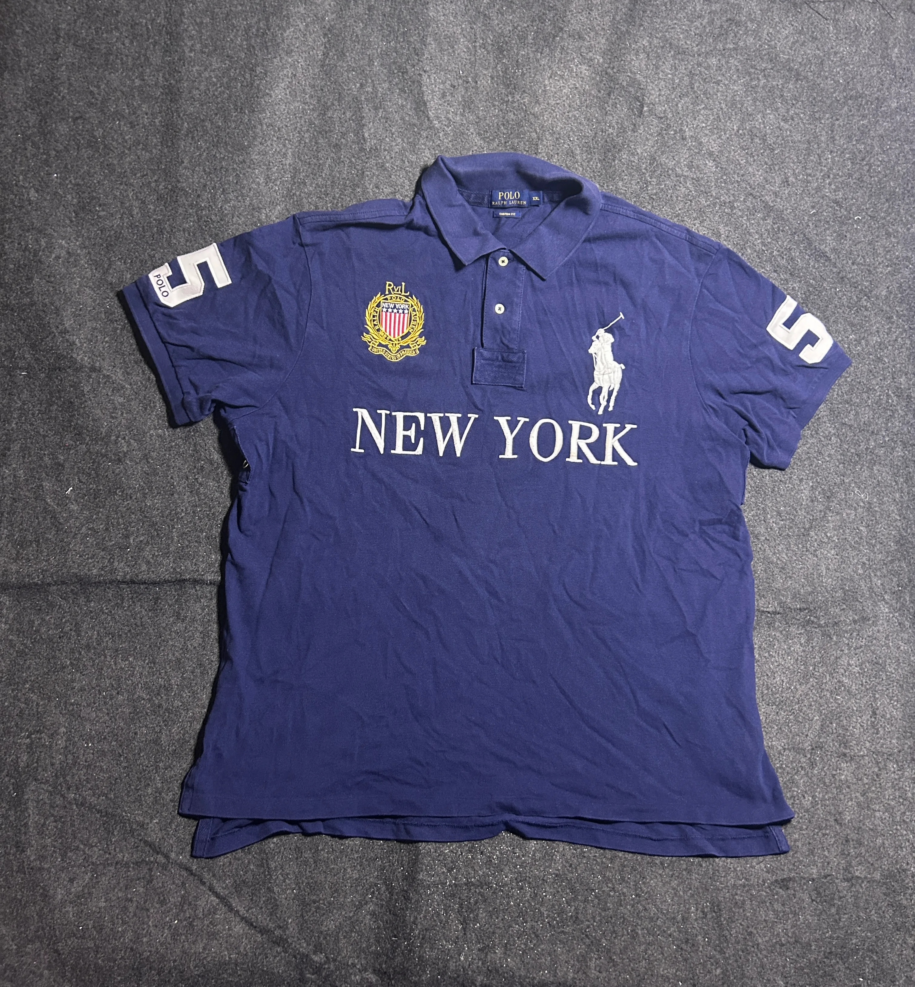 Ralph Lauren Navy Polo Shirt front view