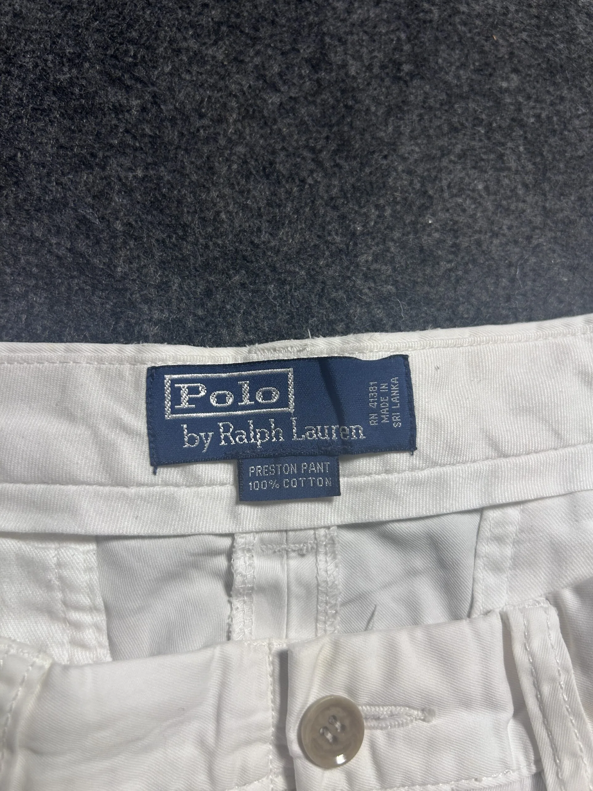 Ralph Lauren White Pants back view