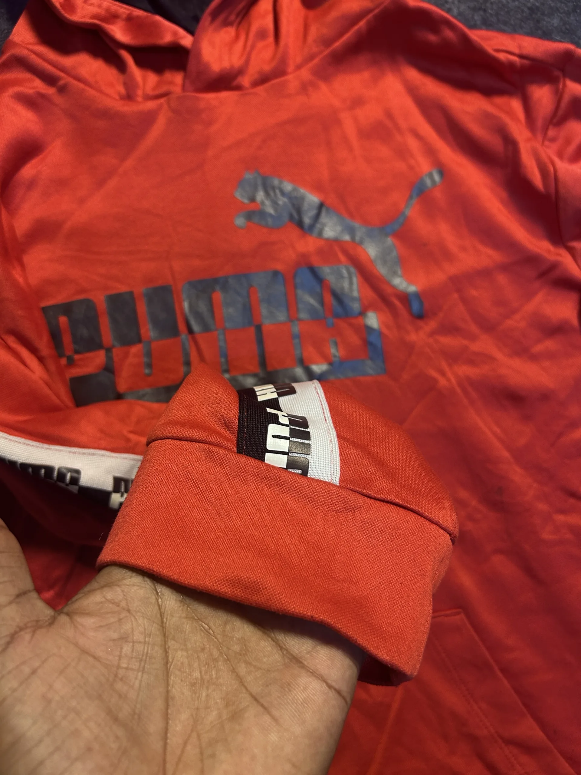 Puma Red Hoodie back view