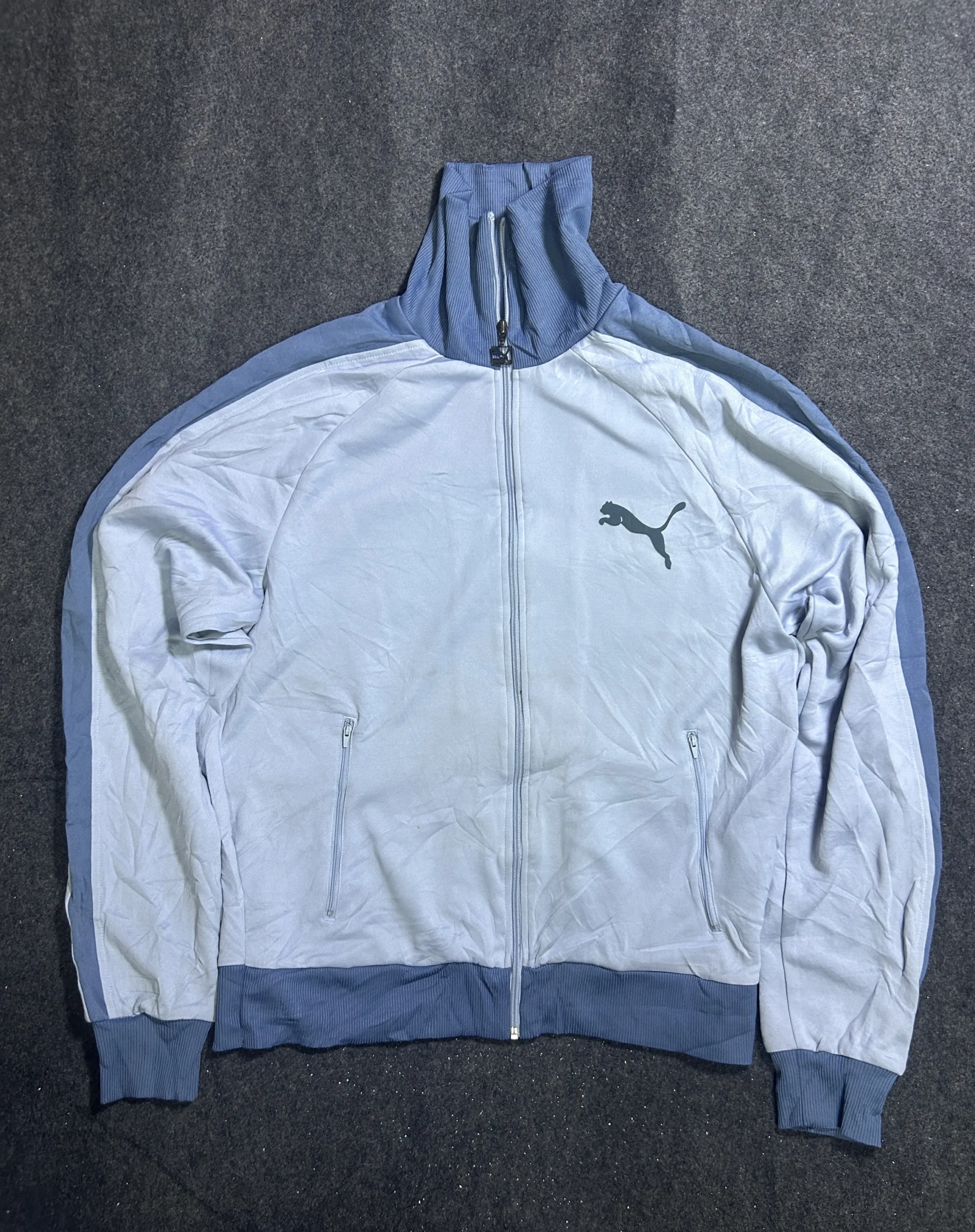 Puma White Track Jacket front view