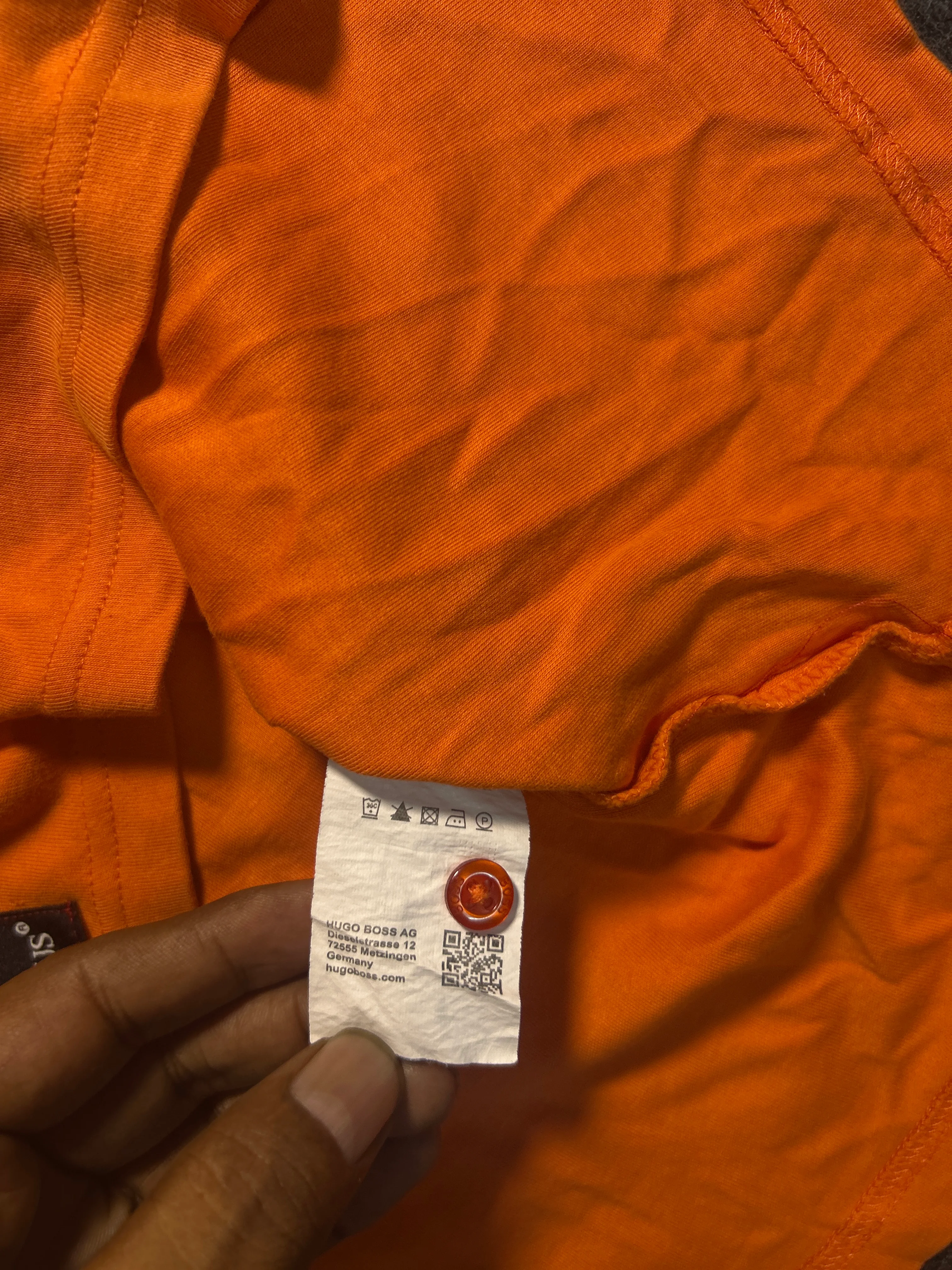 Orange Trousers detail view