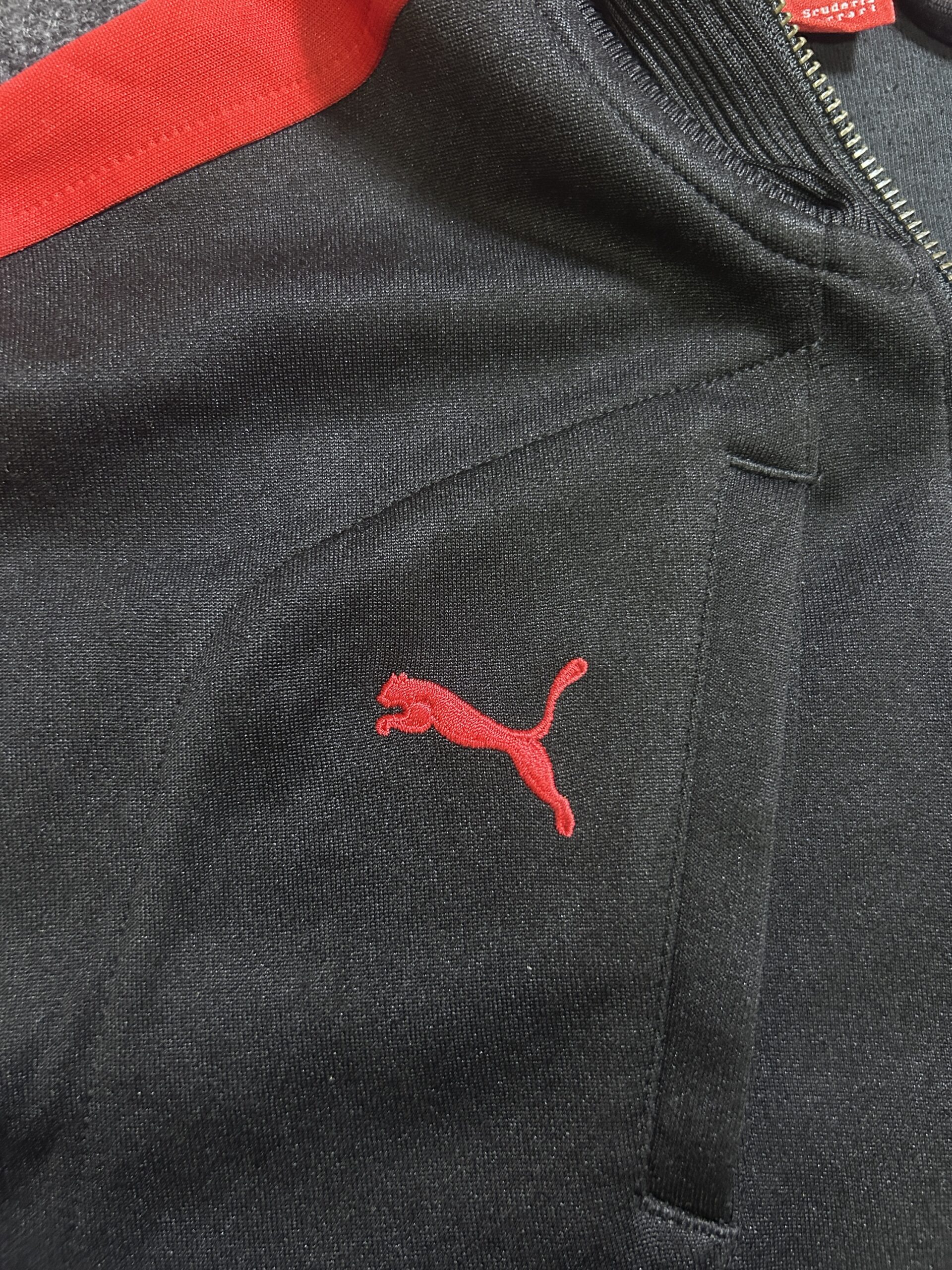 Puma Black Track Jacket back view