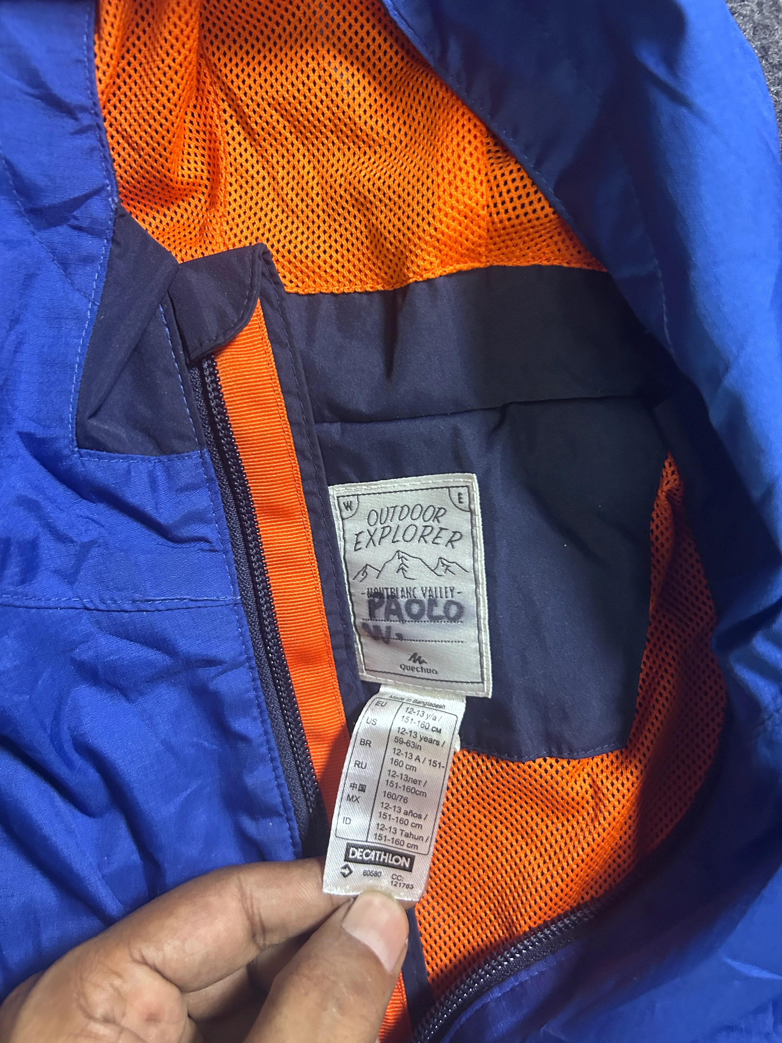 Navy Jacket detail view
