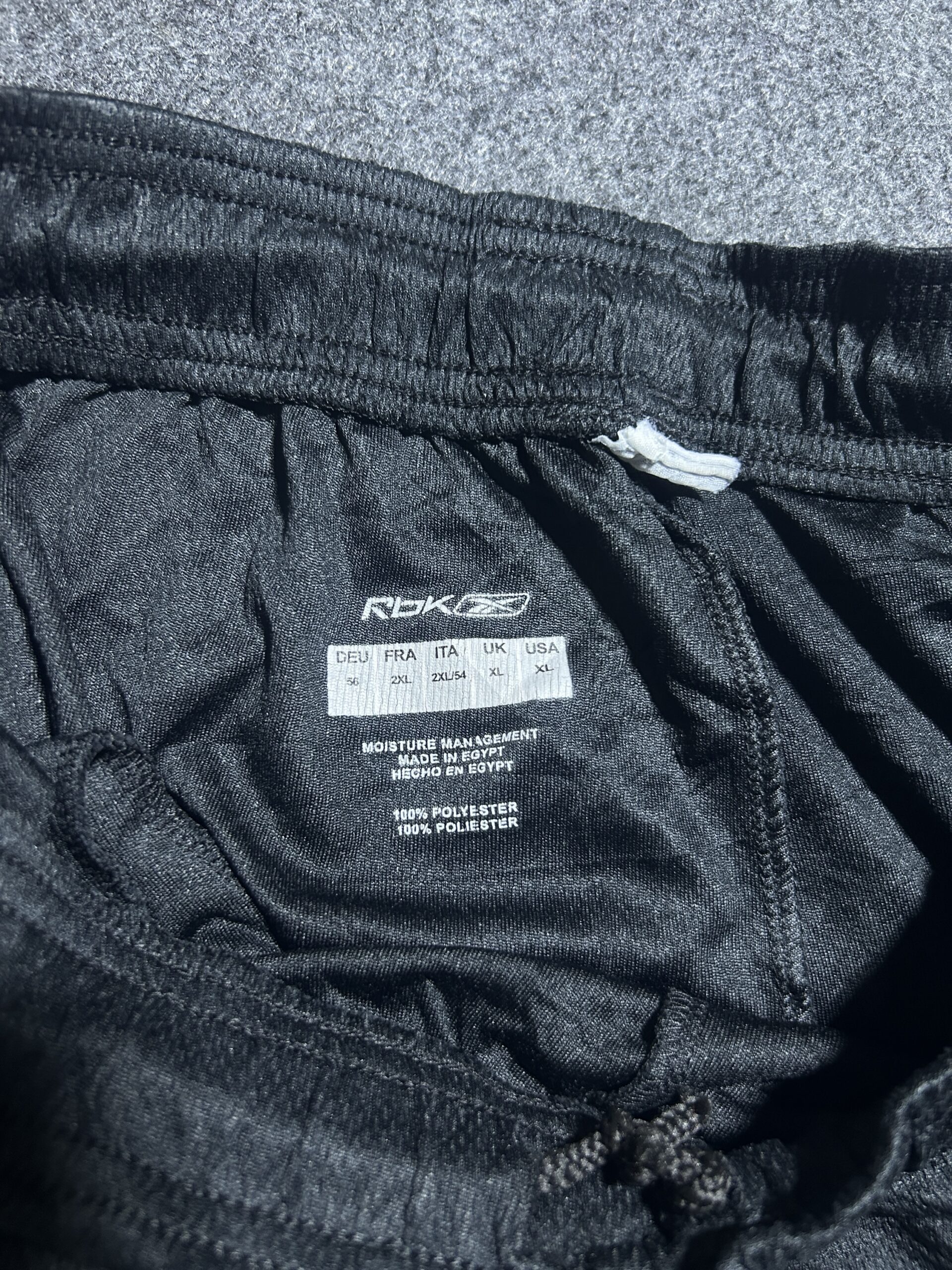 Reebok Black Training Shorts detail view