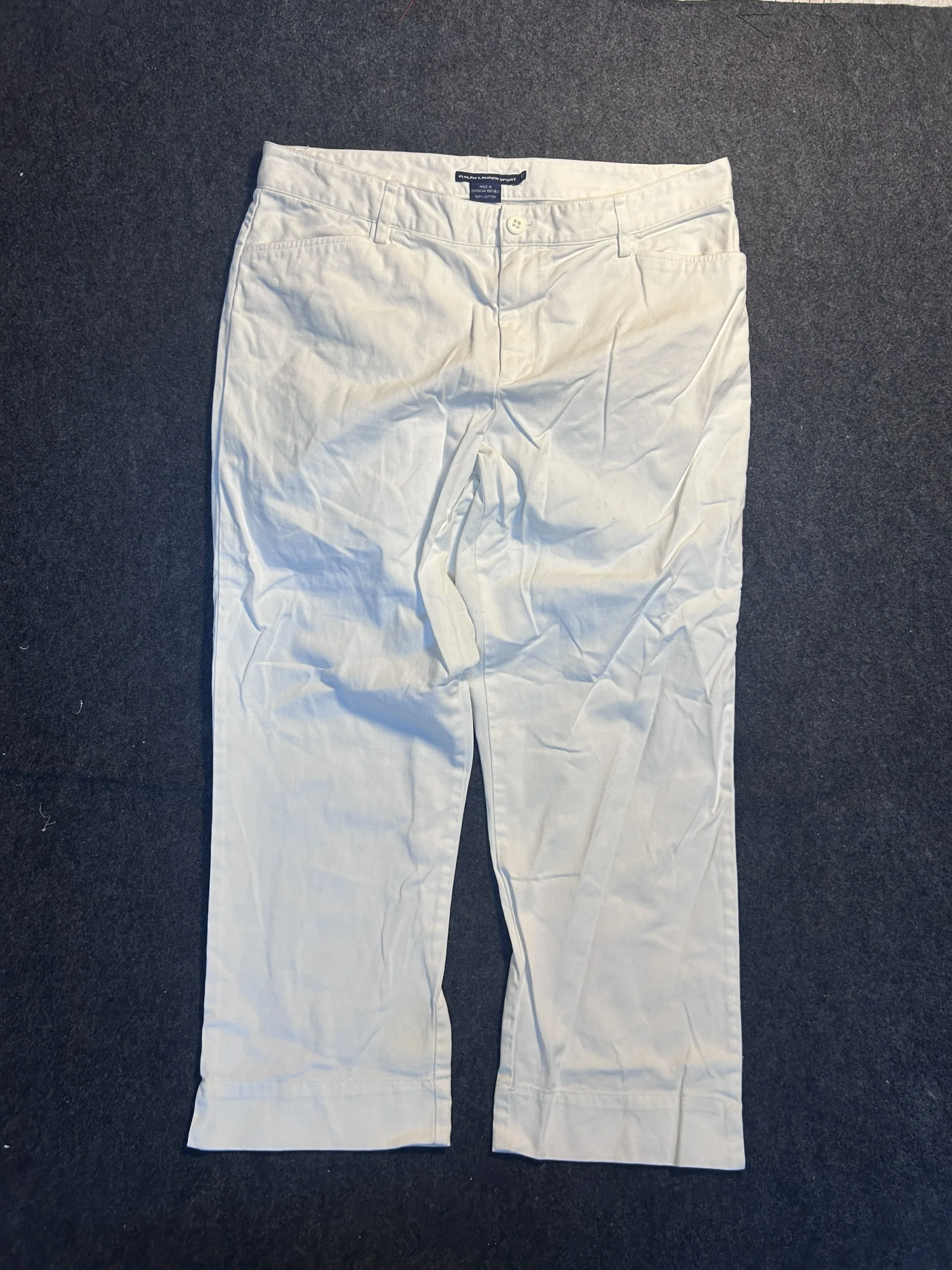 Ralph Lauren White Trousers front view