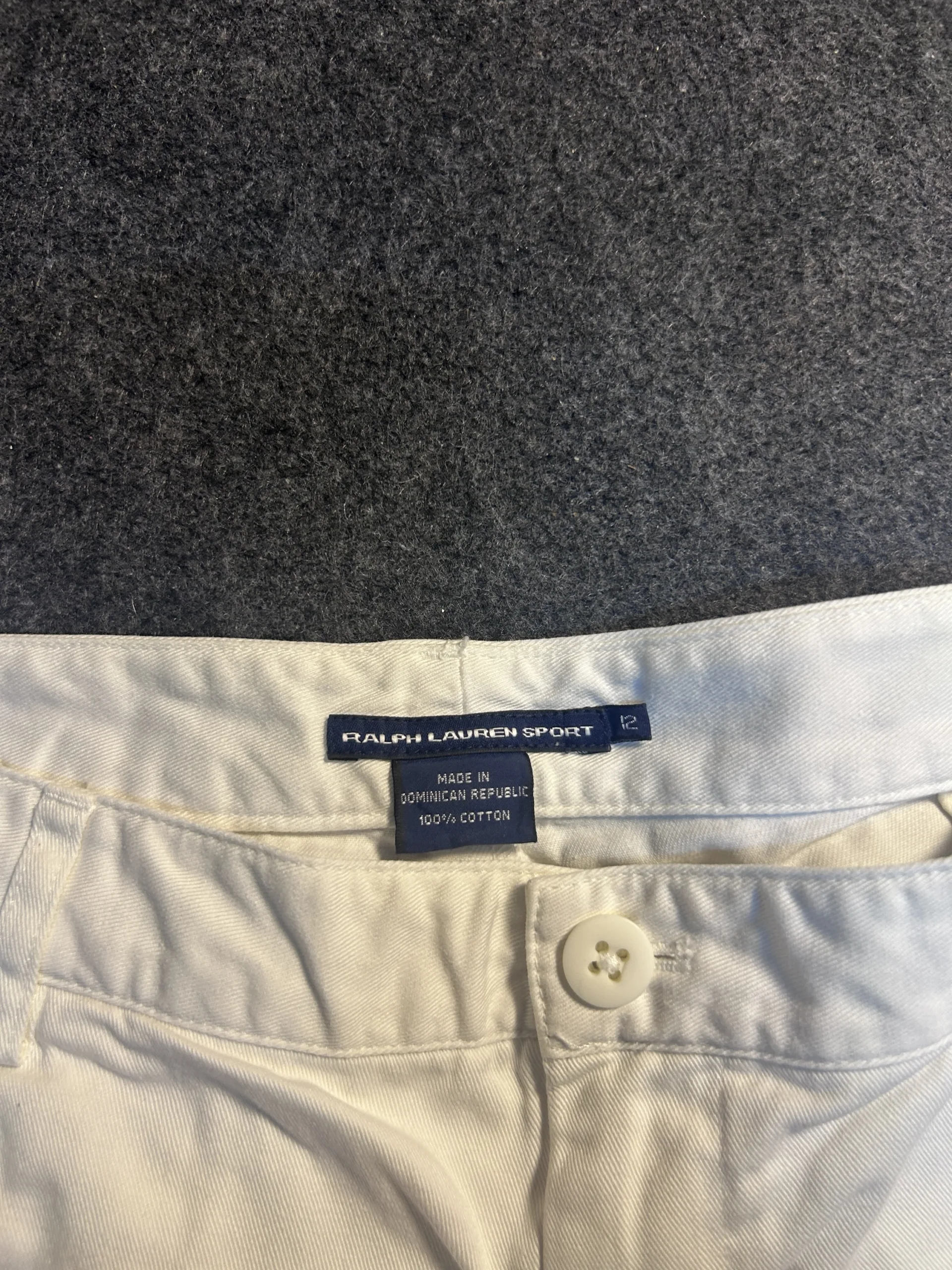 Ralph Lauren White Trousers detail view
