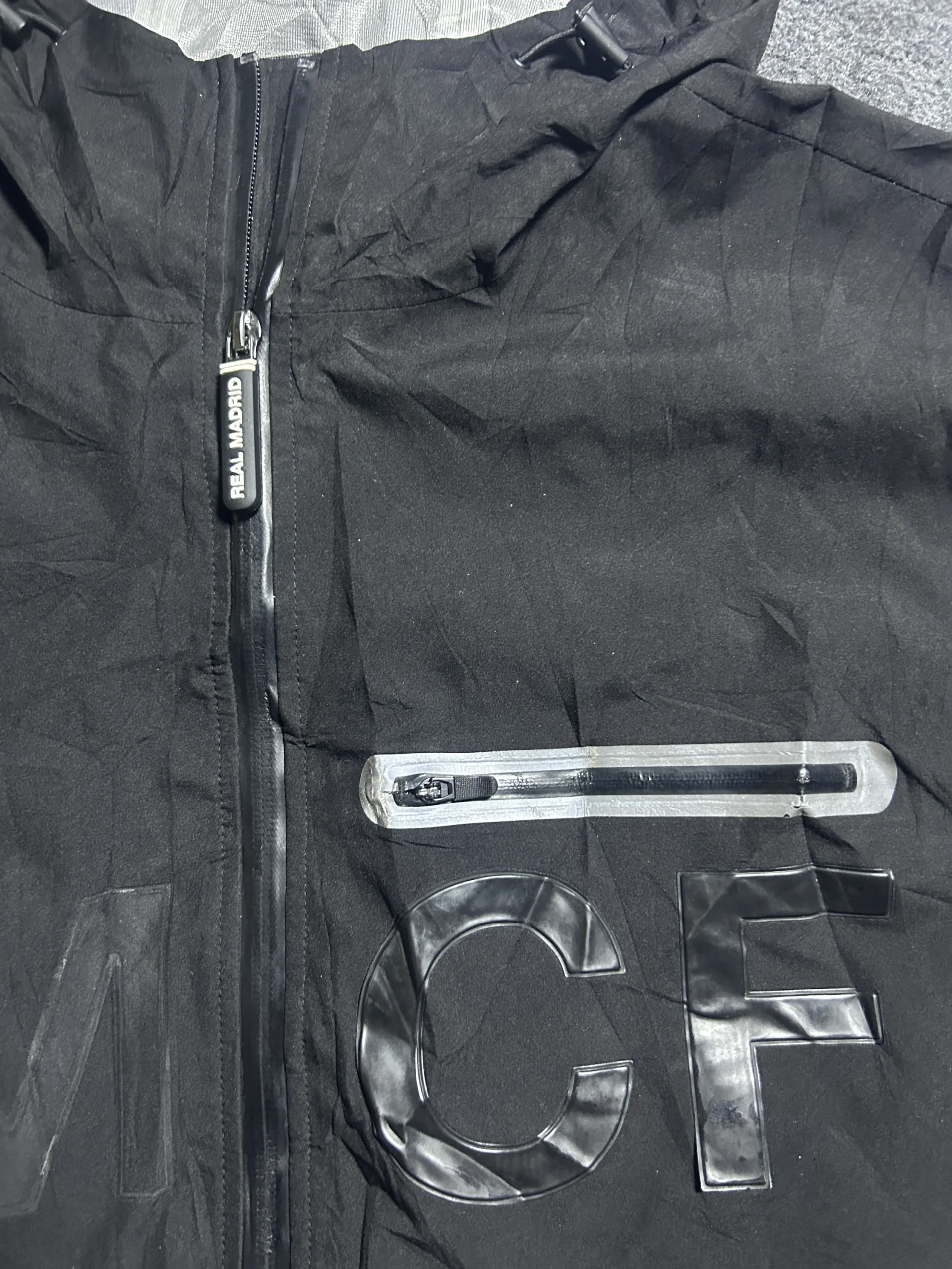 Jack & Jones Black Windbreaker Jacket detail view