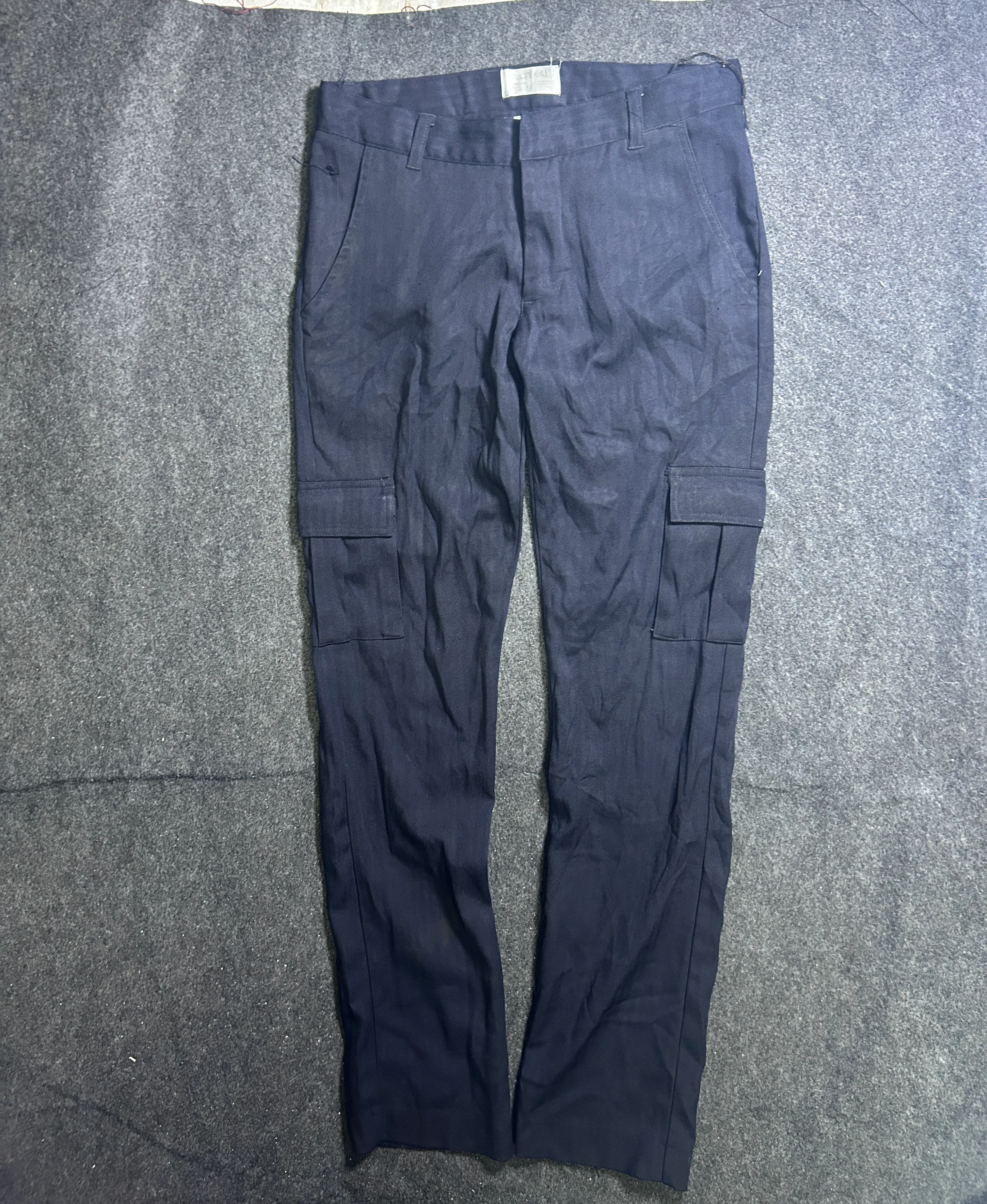 Navy Cargo Pants front view