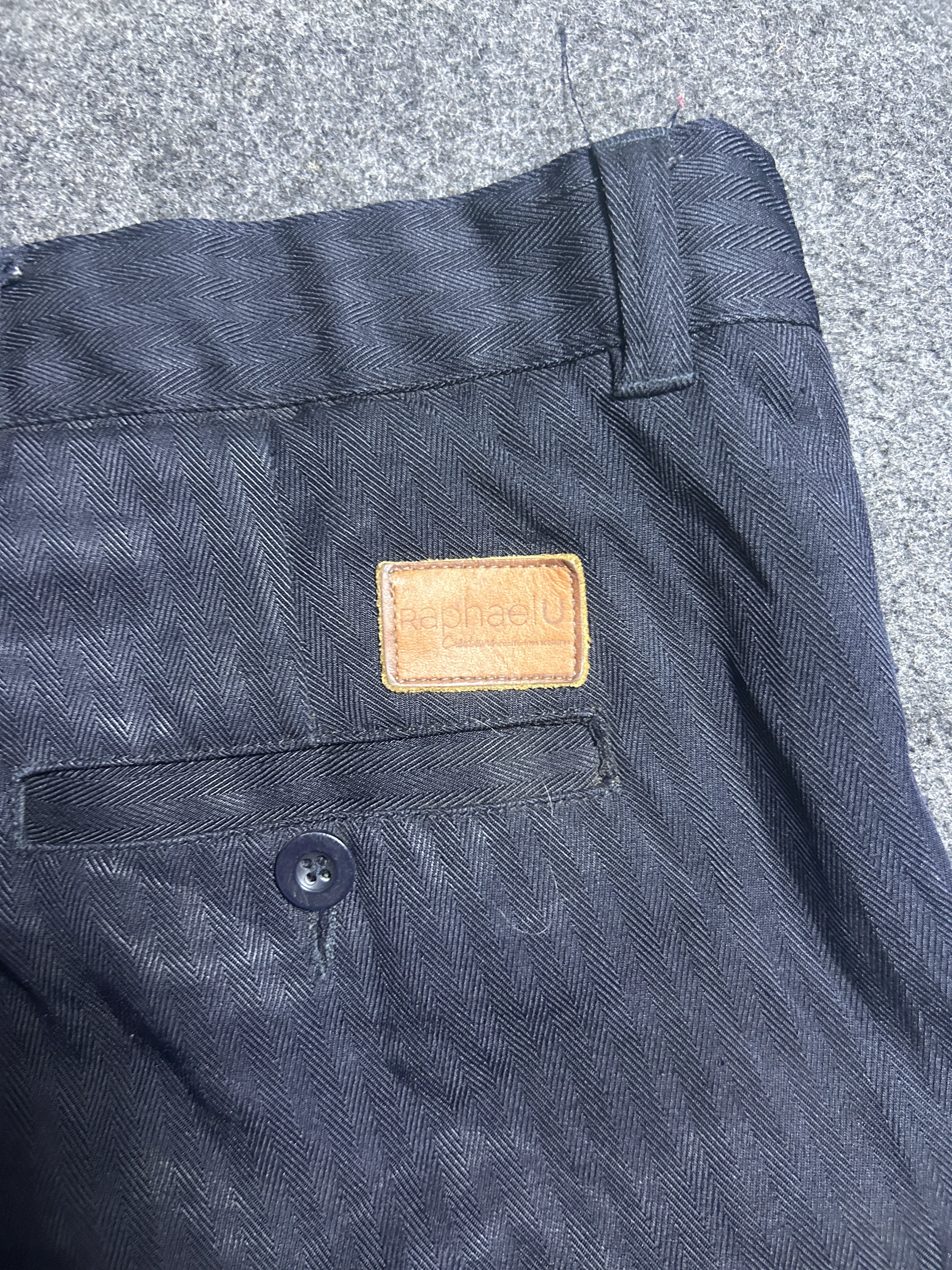 Navy Cargo Pants back view