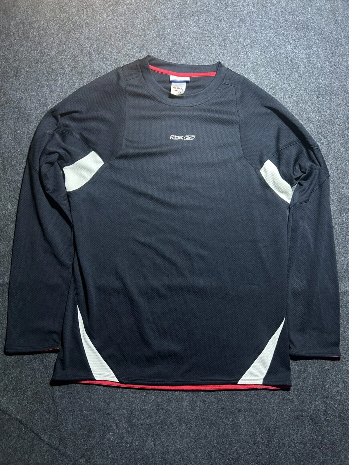 Reebok Black simple front view