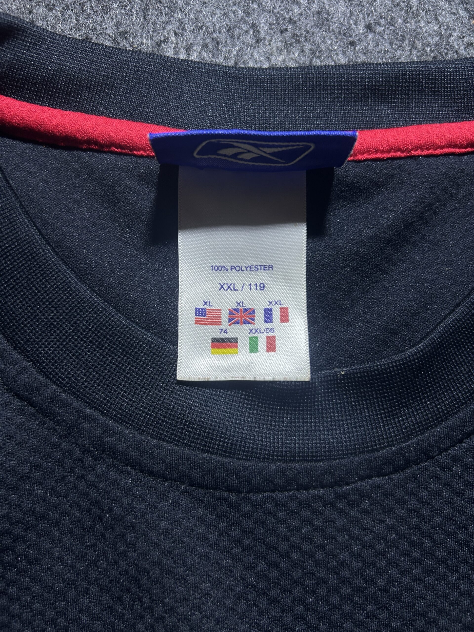 Reebok Black simple back view