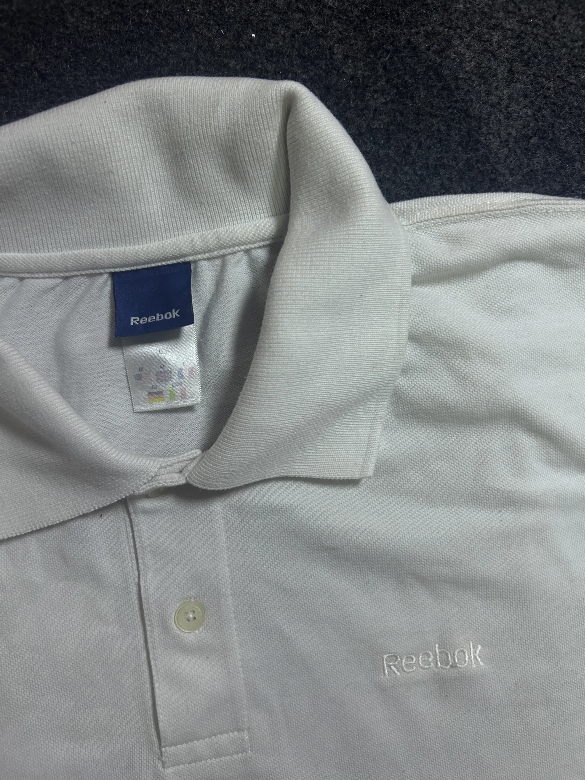 Reebok White T-Shirt detail view