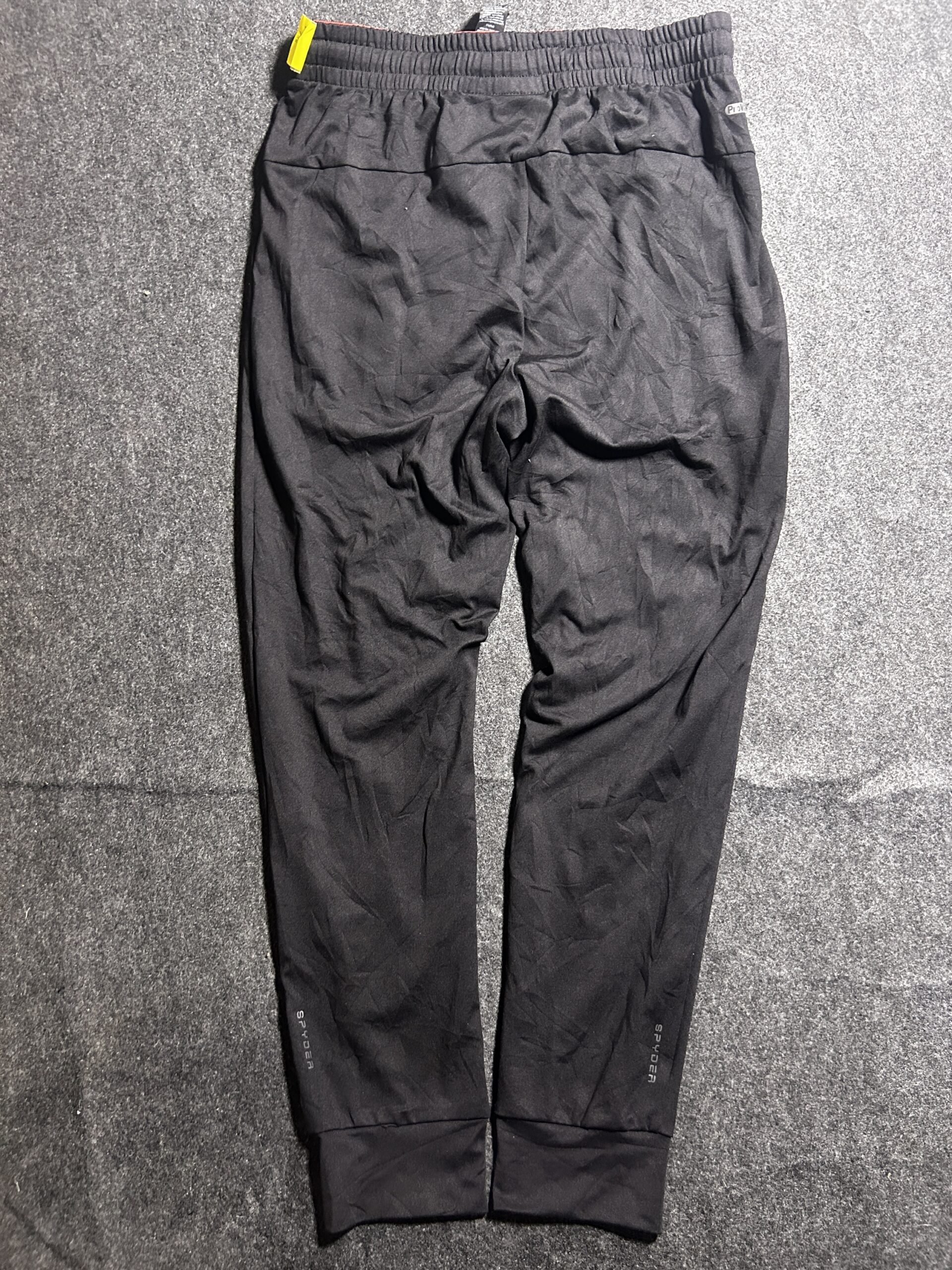 Black Track Pants back view