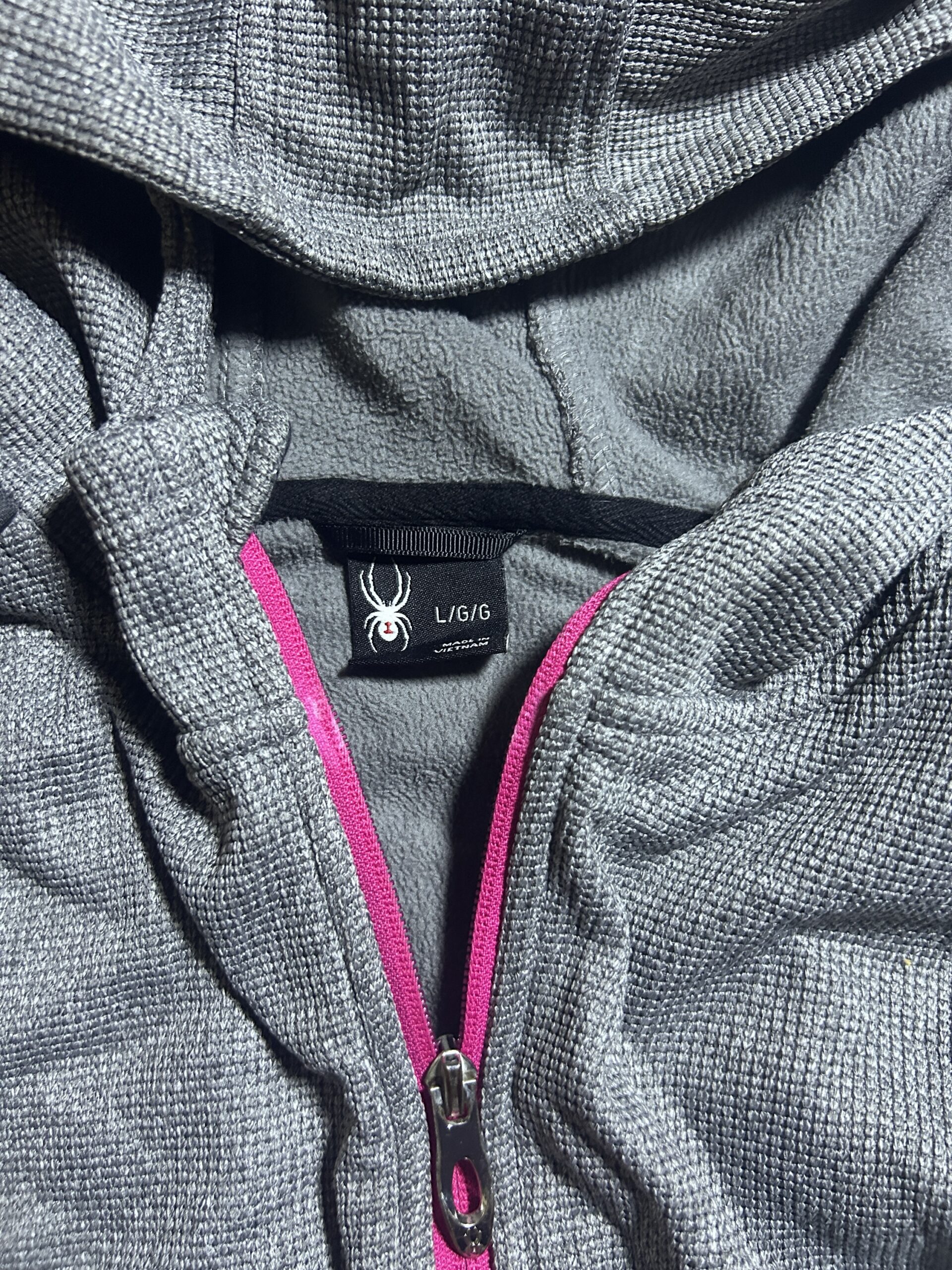 Grey Hoodie back view