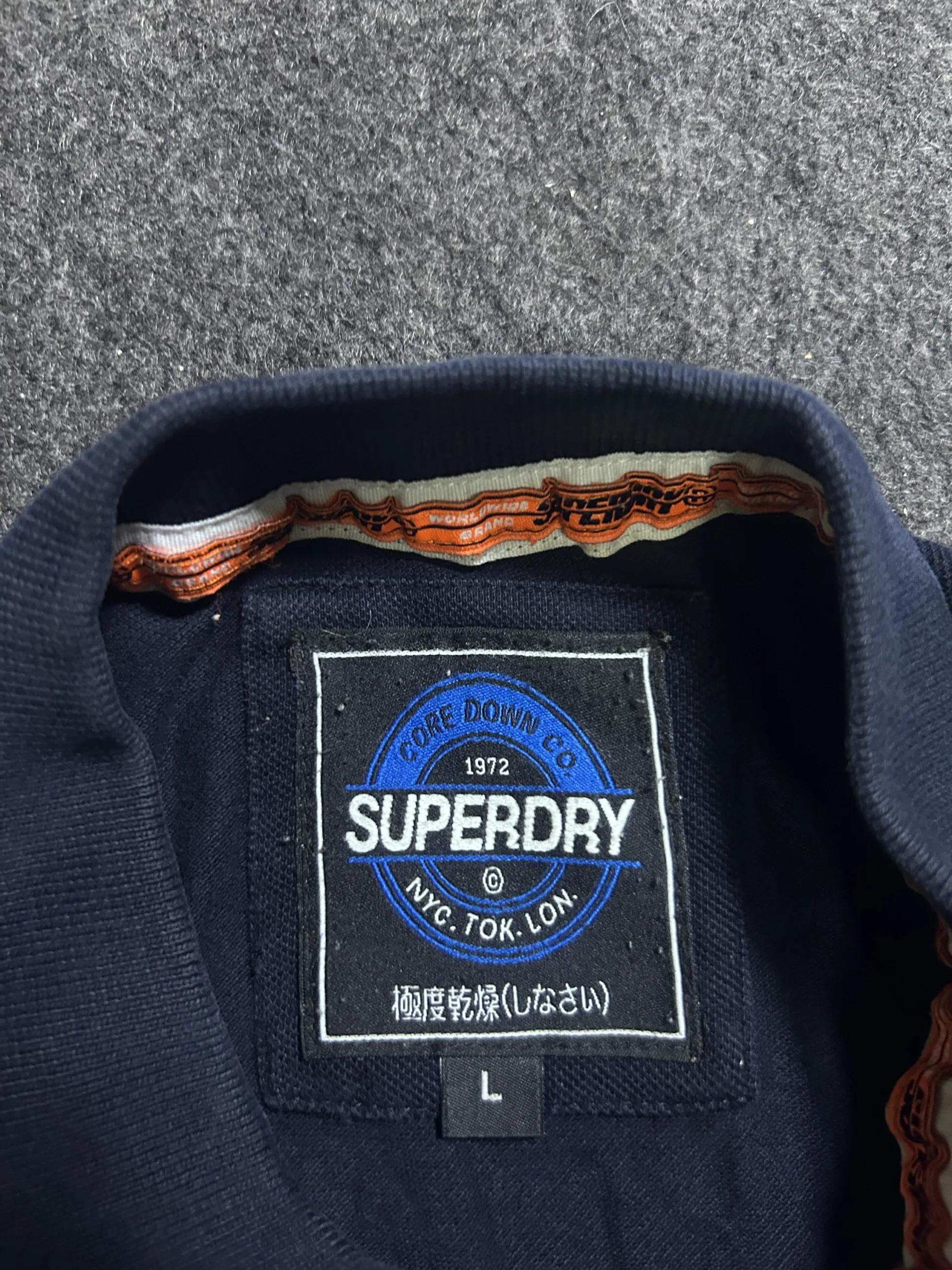 Superdry Navy T-Shirt back view
